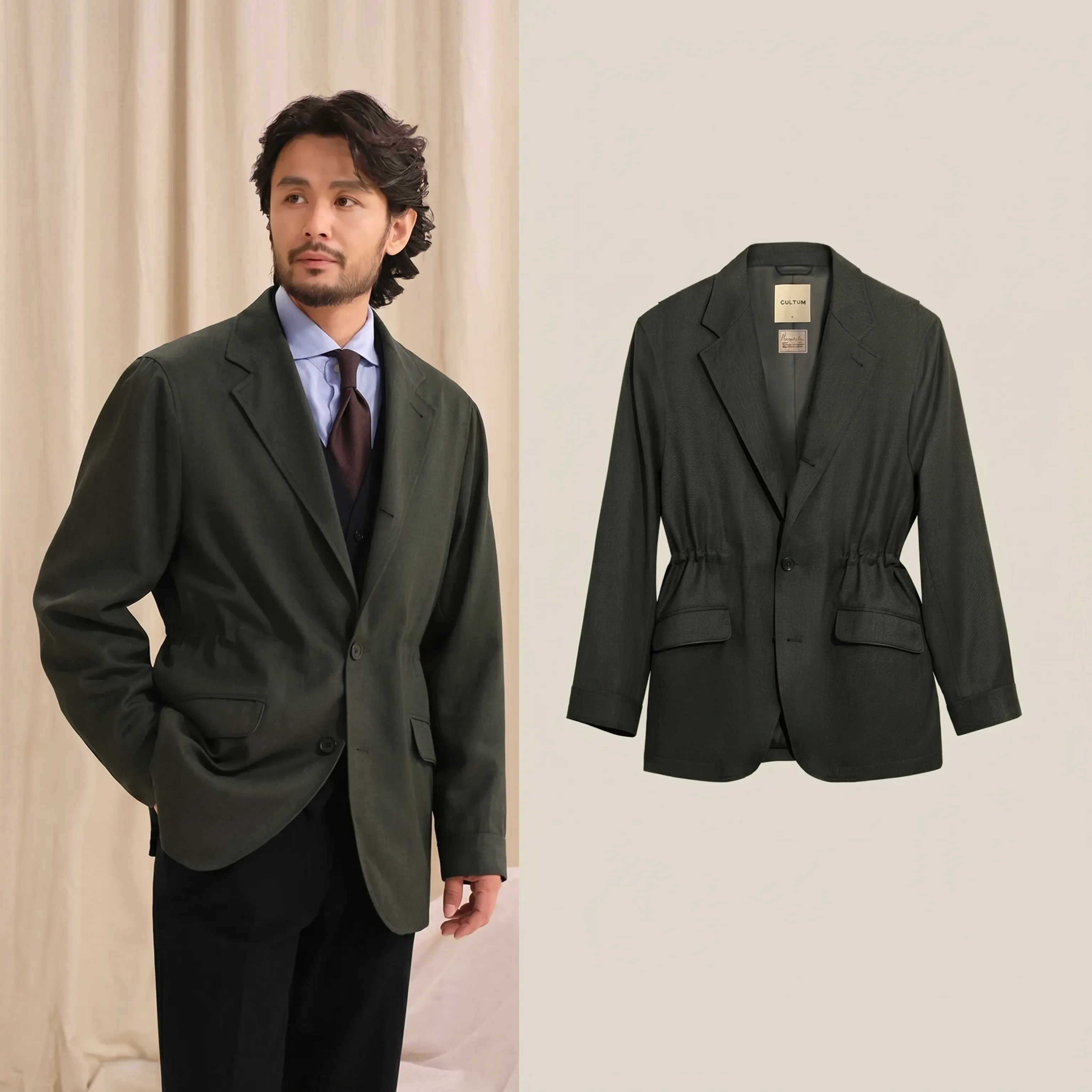 Merino Convertible Collar Jacket - Image 4
