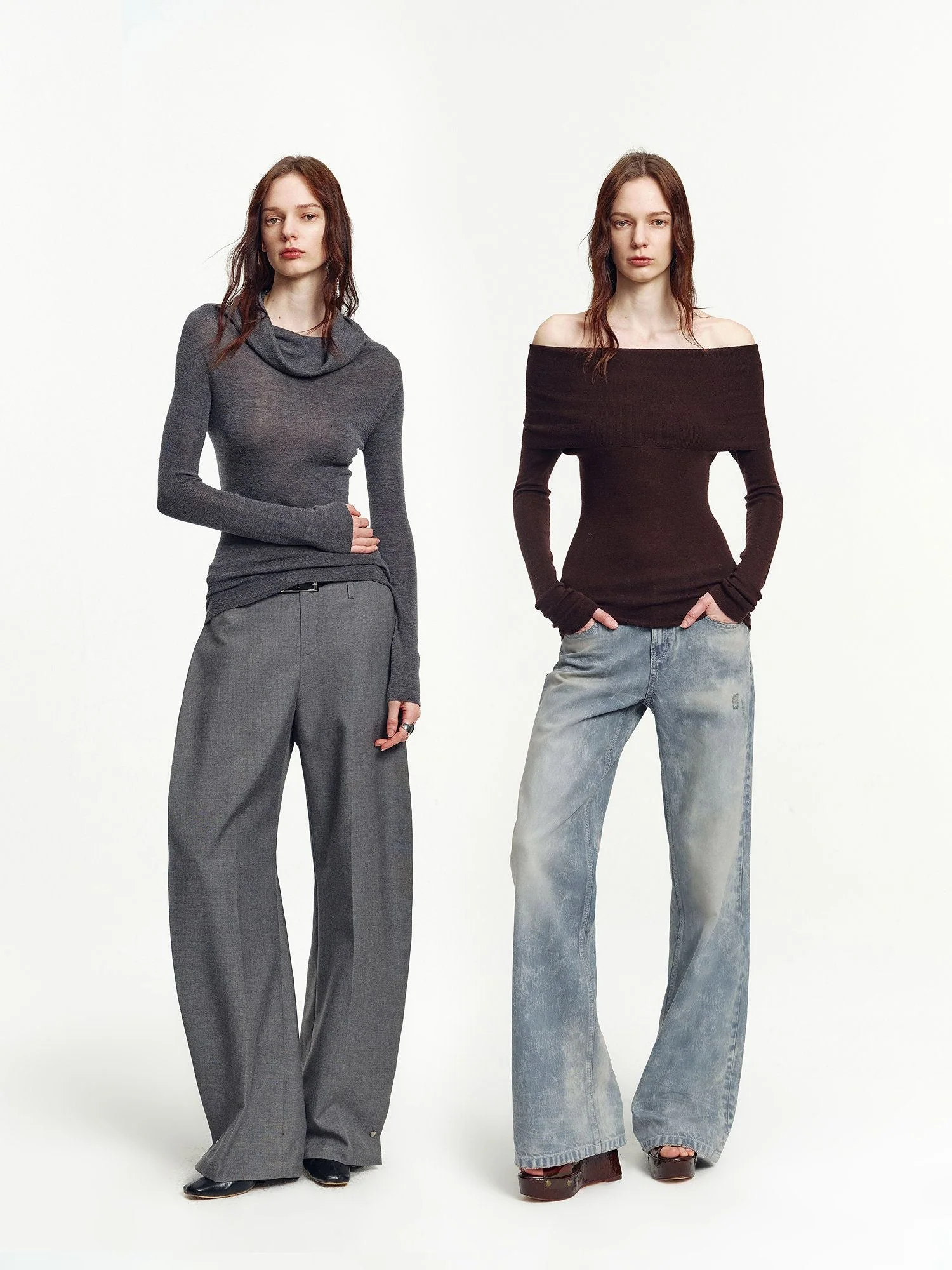 Merino Convertible Collar Knit - Image 5