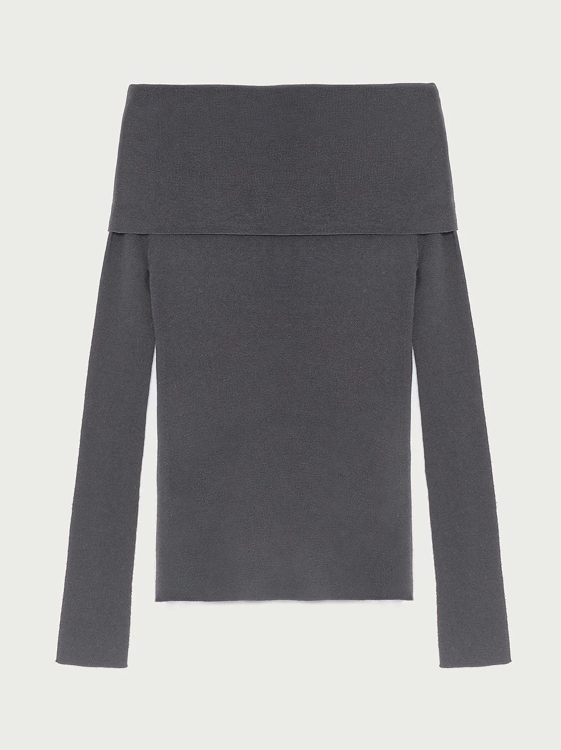 Merino Convertible Collar Knit - Image 9