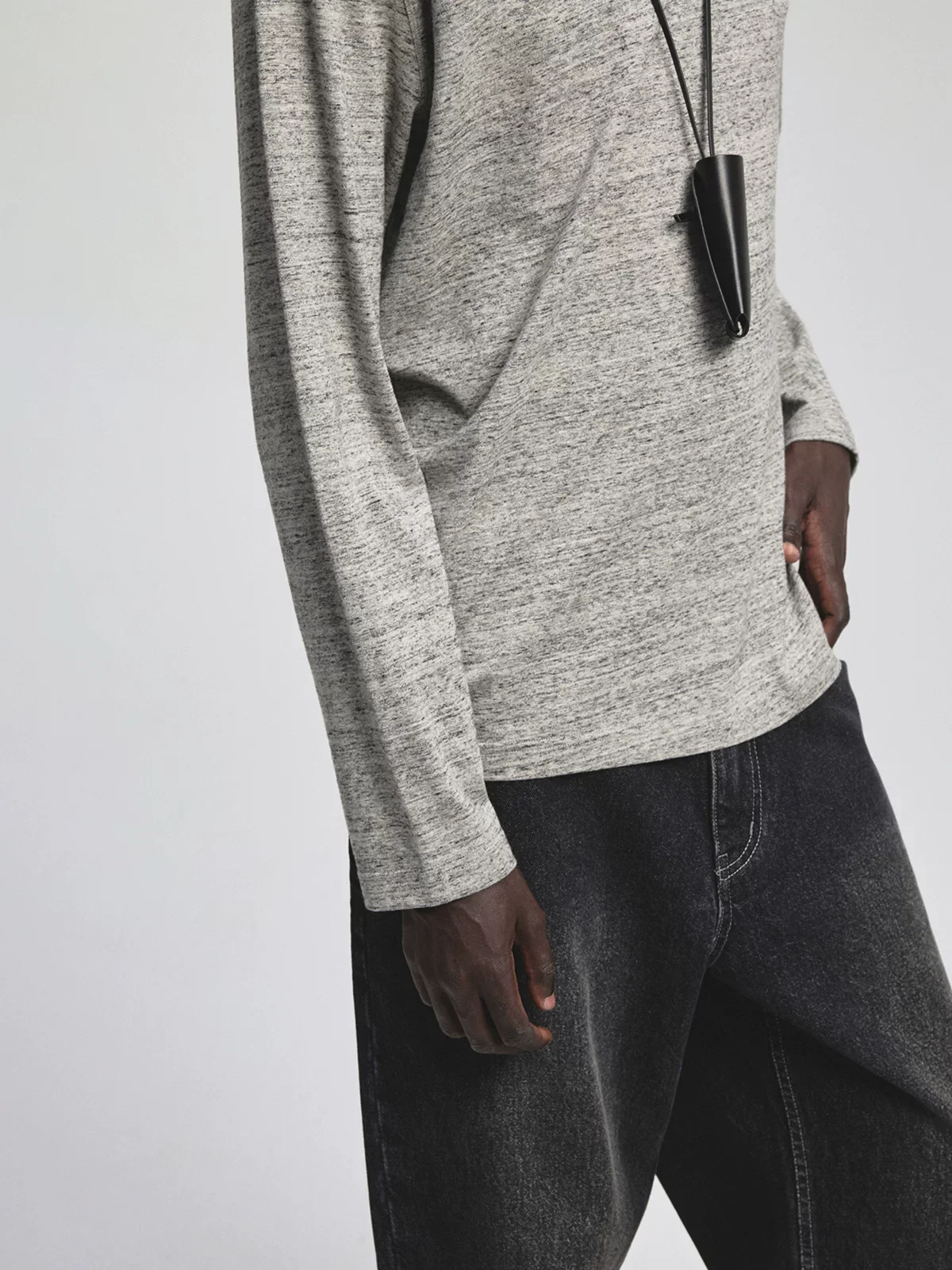Merino Cotton Crewneck Long-Sleeve Tee - Image 4