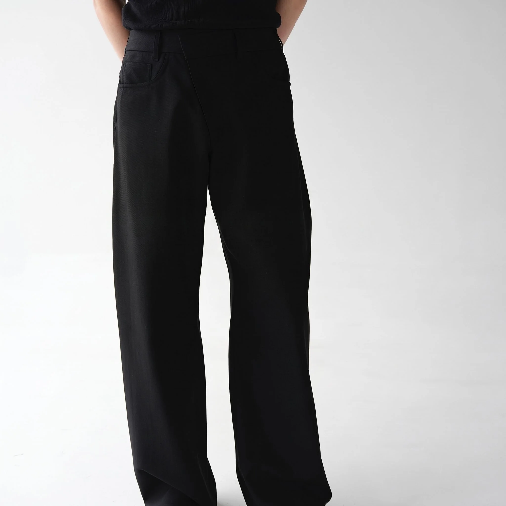 Merino Diagonal Fly Trousers - Image 7