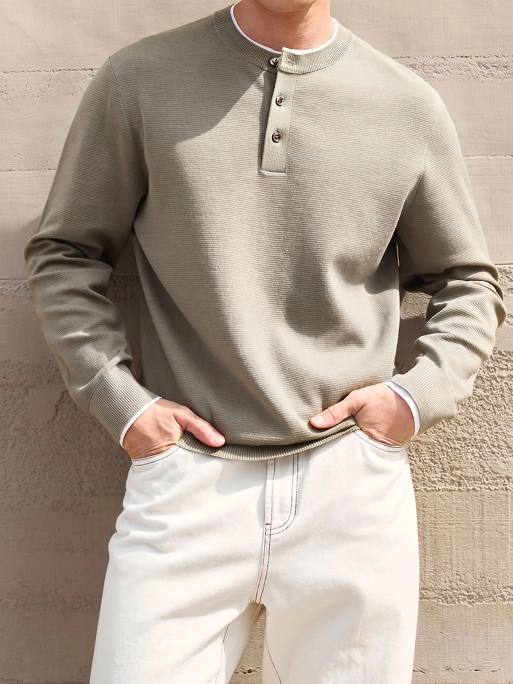 Merino Henley Sweater