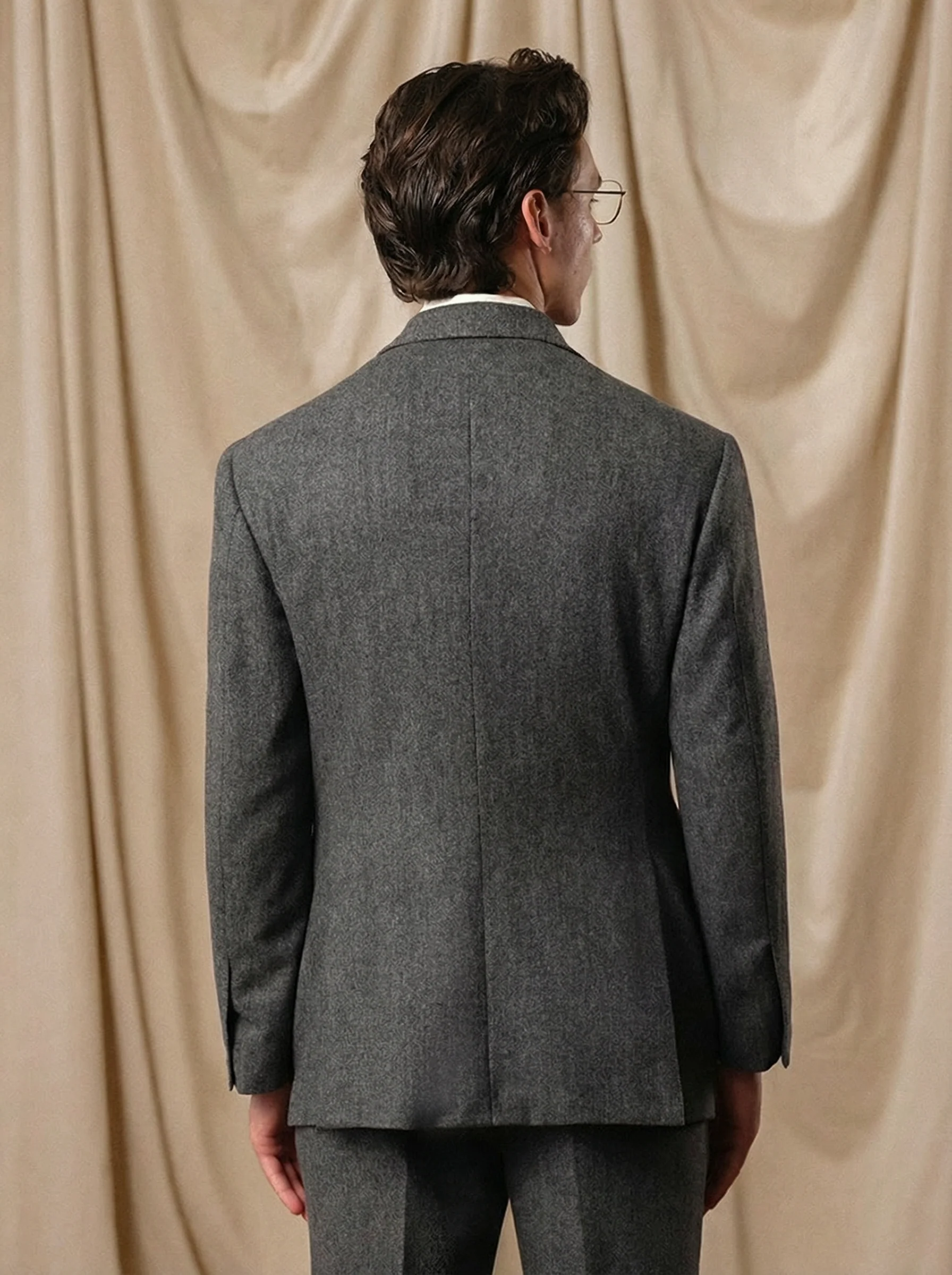 Merino Herringbone Flannel Three-Piece Suit - Image 4