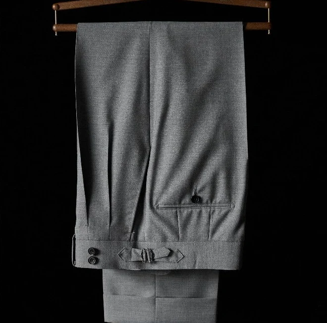 Merino High-Waist Pleated Trousers - Image 5