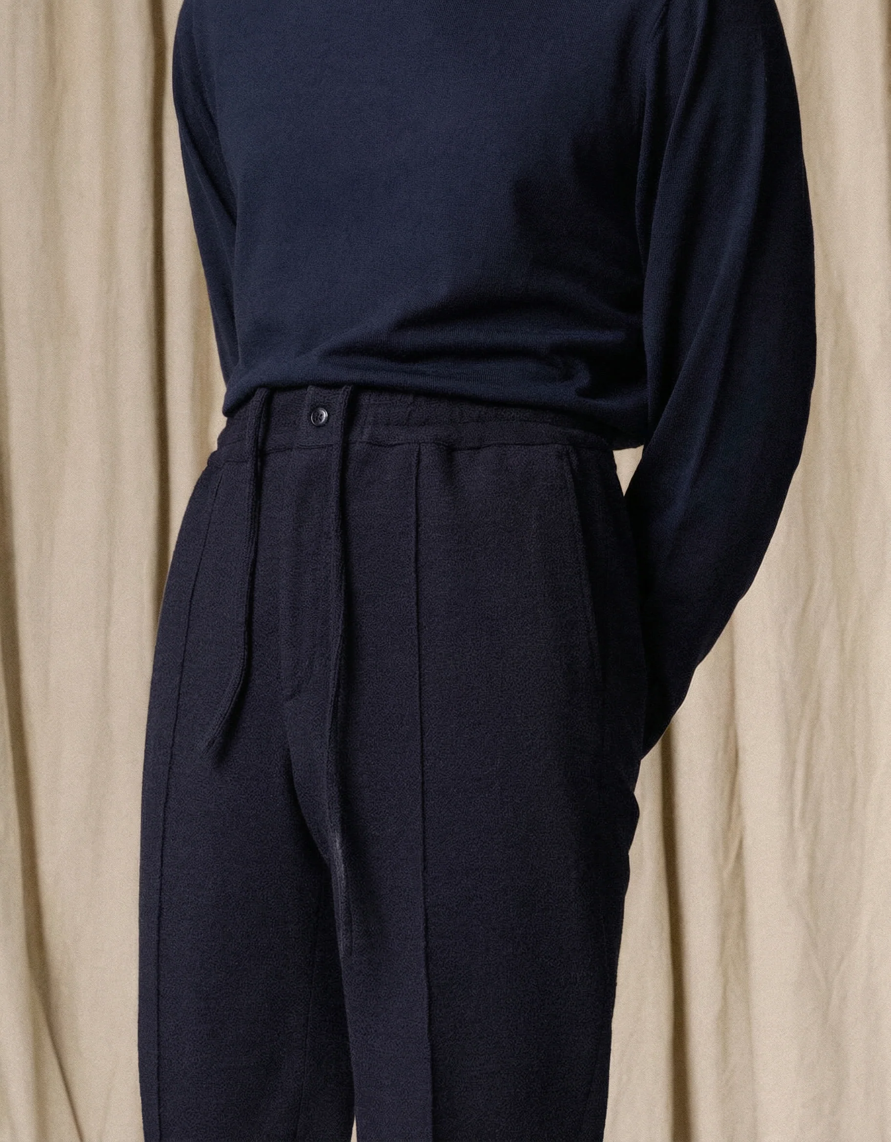 Merino Knit Drawstring Trousers - Image 3