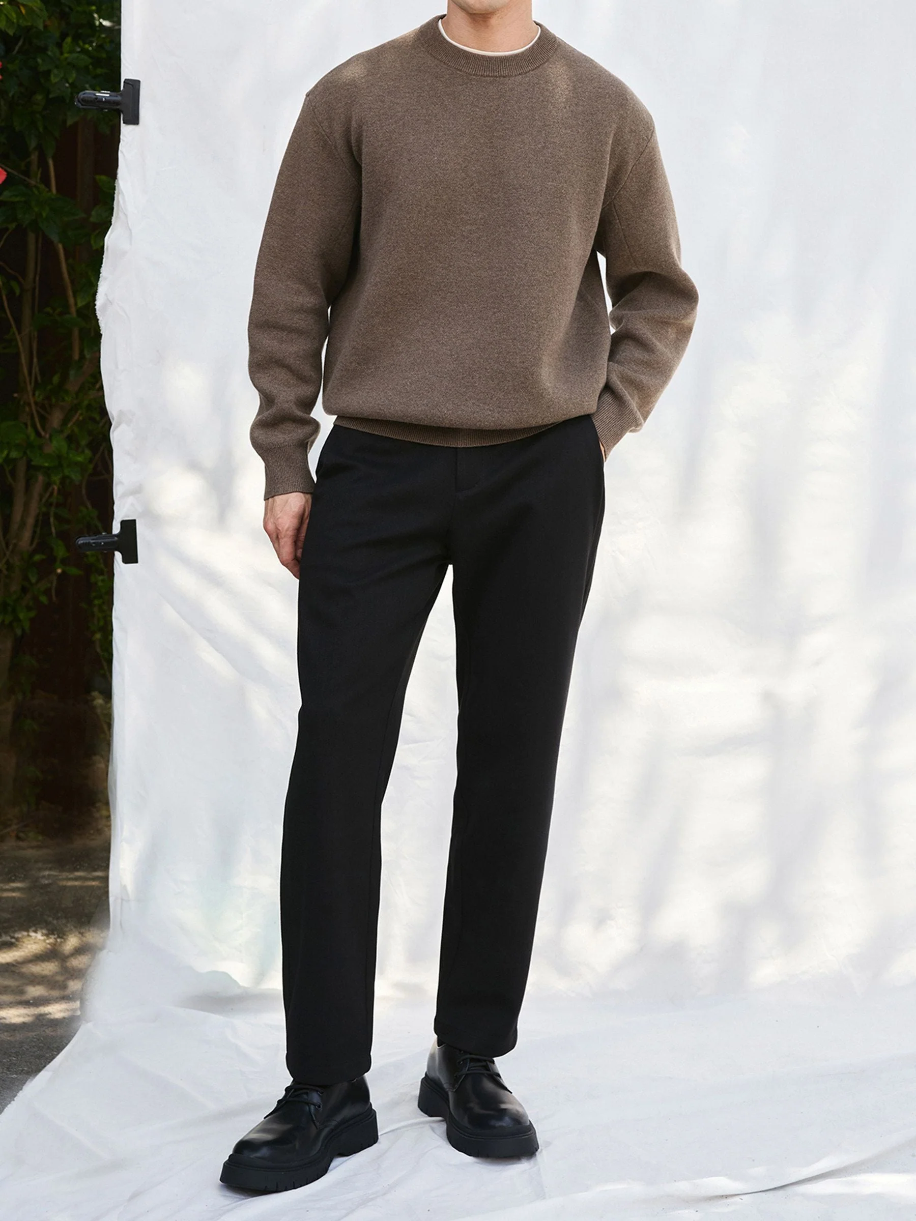 Merino Melange Crewneck Sweater - Image 2