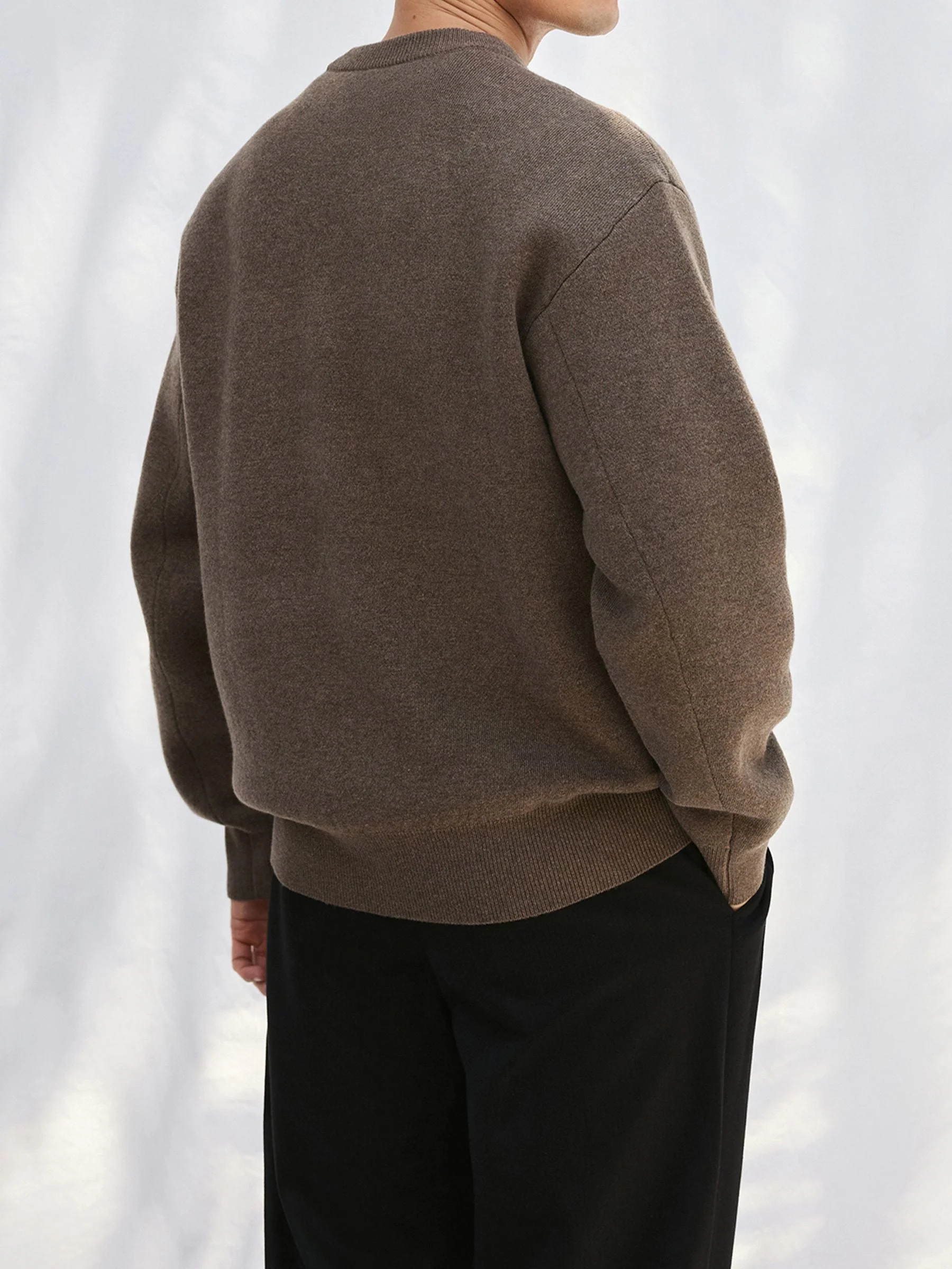 Merino Melange Crewneck Sweater - Image 5
