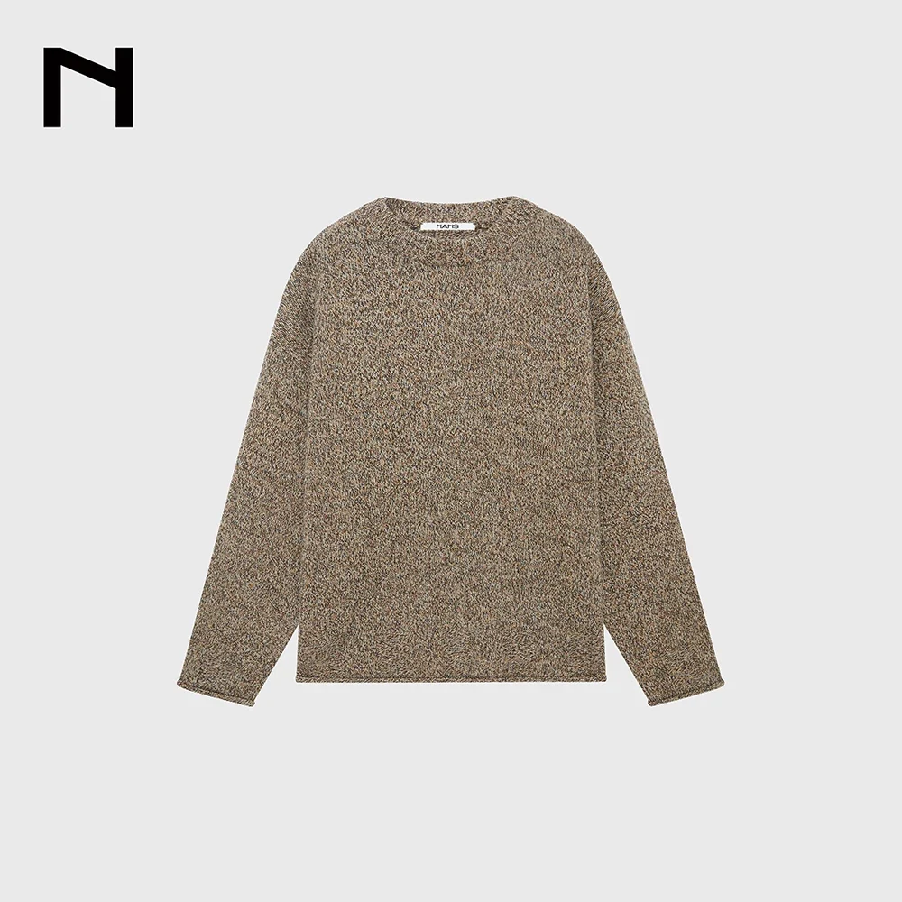 Merino Melange Narrow Crewneck Sweater - Image 7