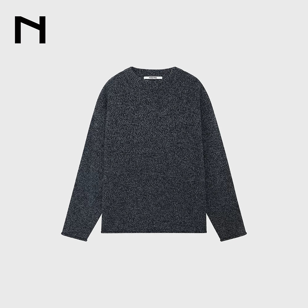 Merino Melange Narrow Crewneck Sweater - Image 8