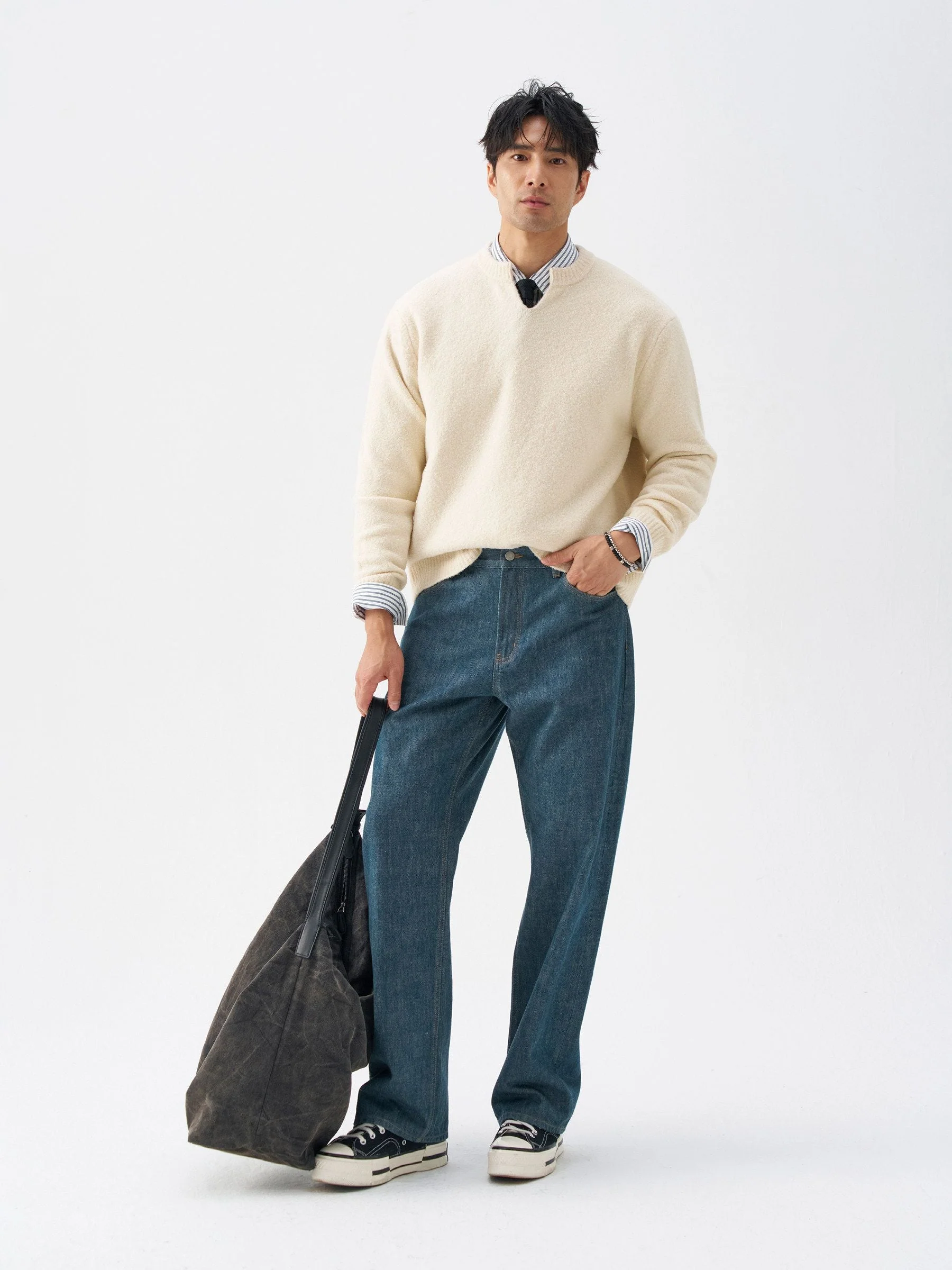 Merino Notch Neck Sweater - Image 2