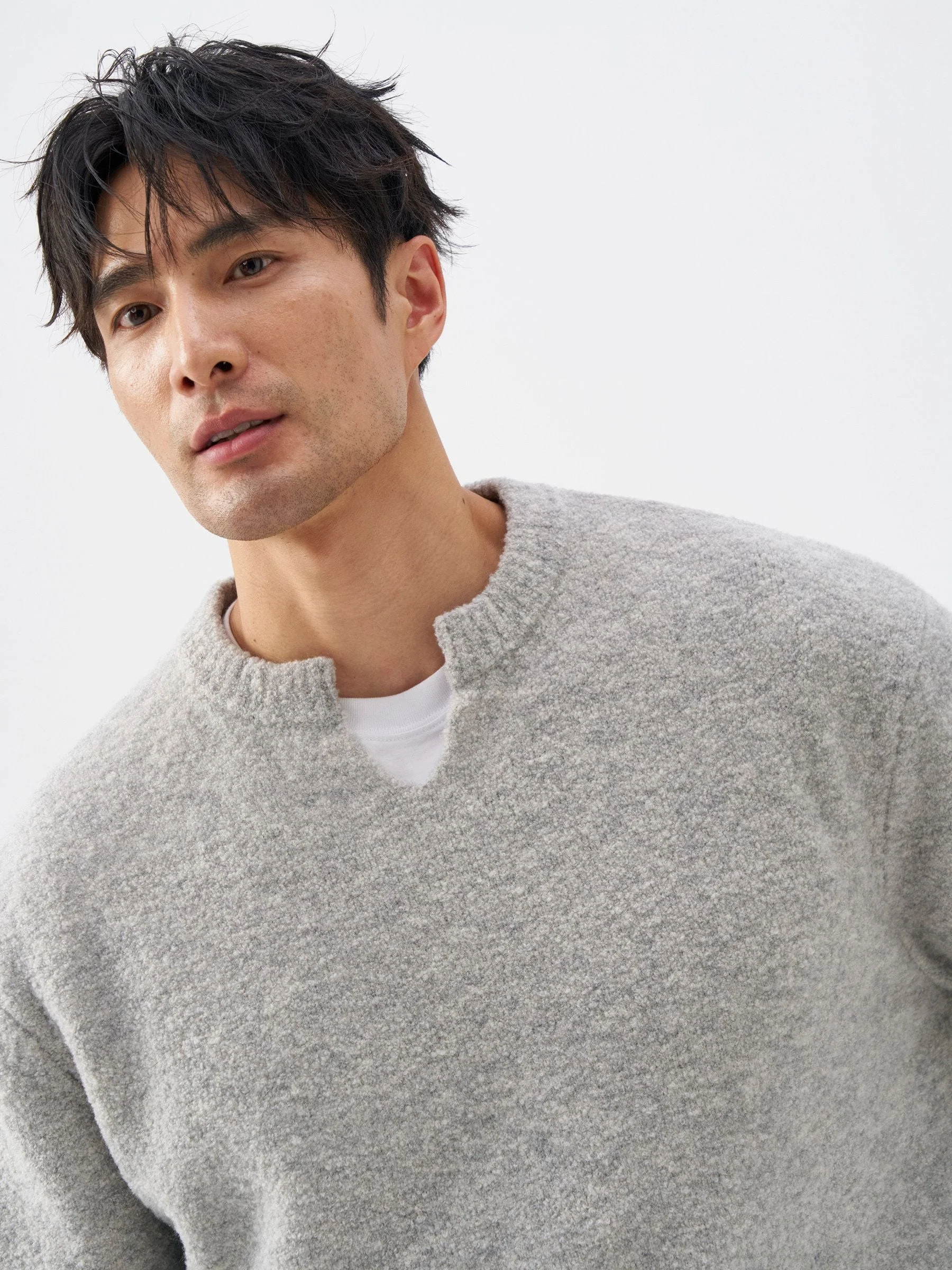 Merino Notch Neck Sweater - Image 4
