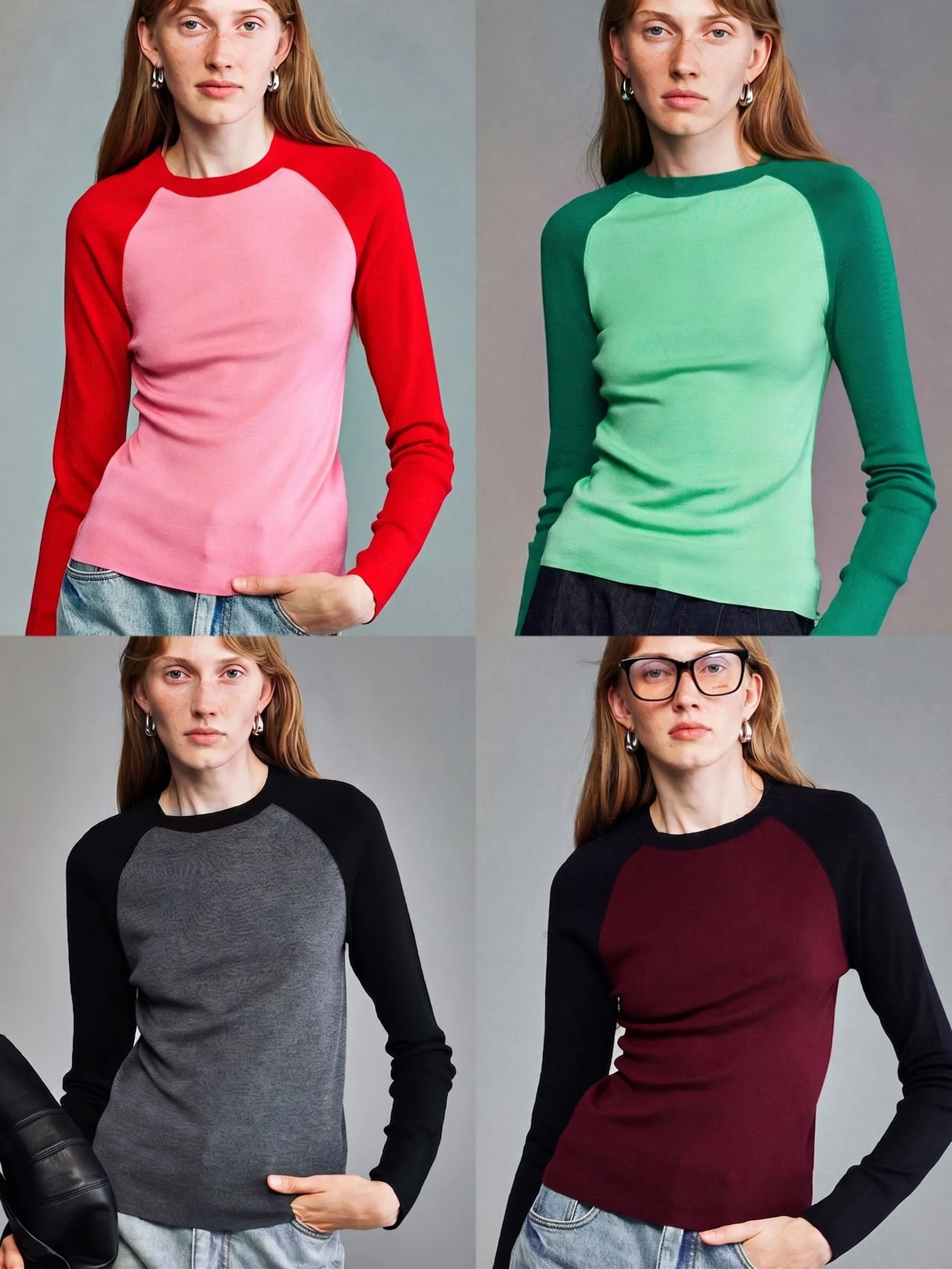 Merino Raglan Knit Sweater