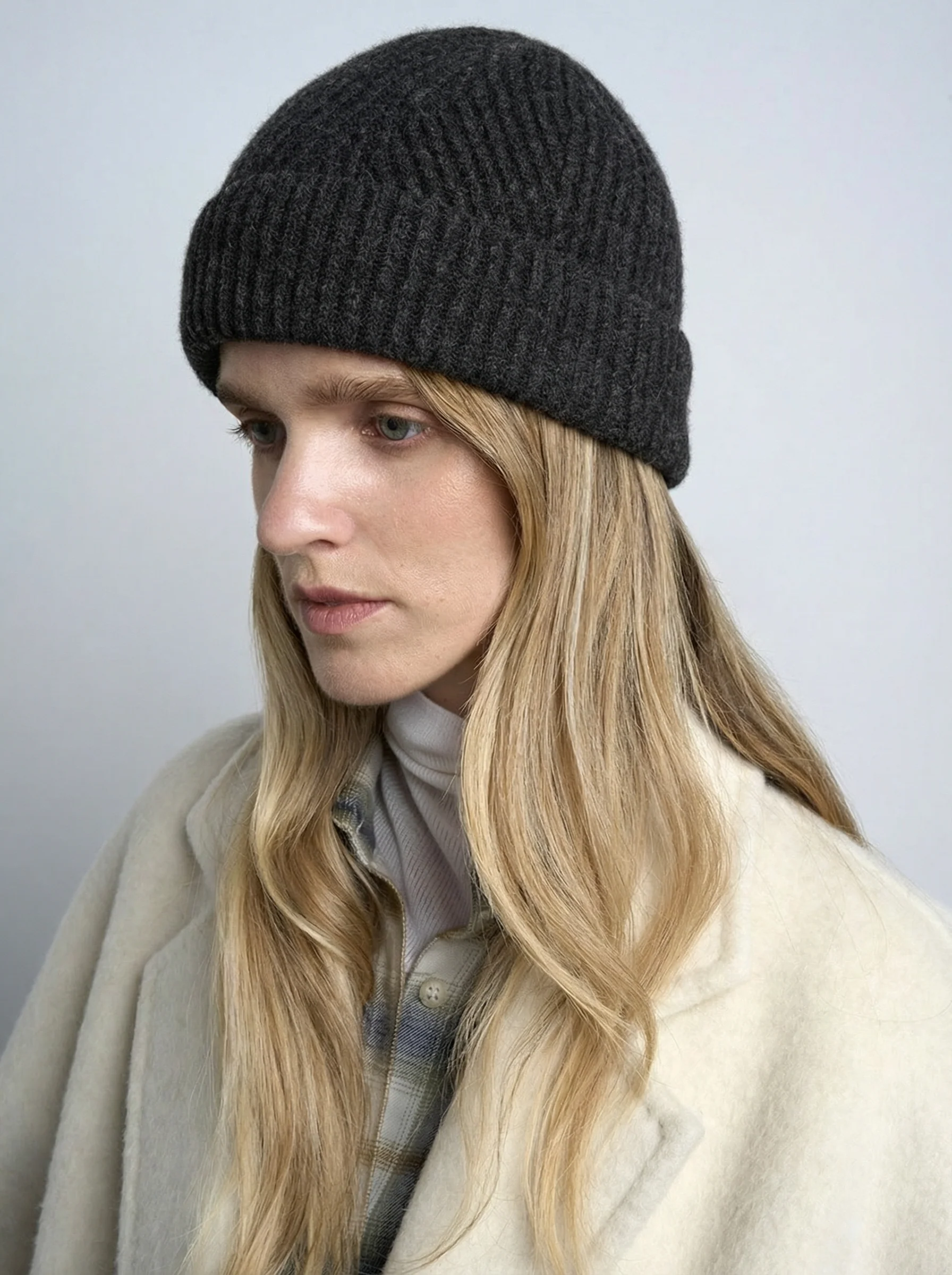Merino Rib Knit Beanie