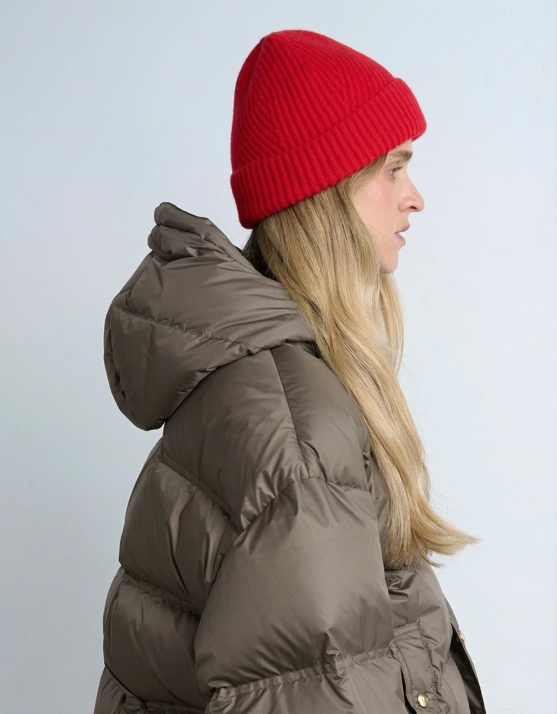 Merino Rib Knit Beanie - Image 5