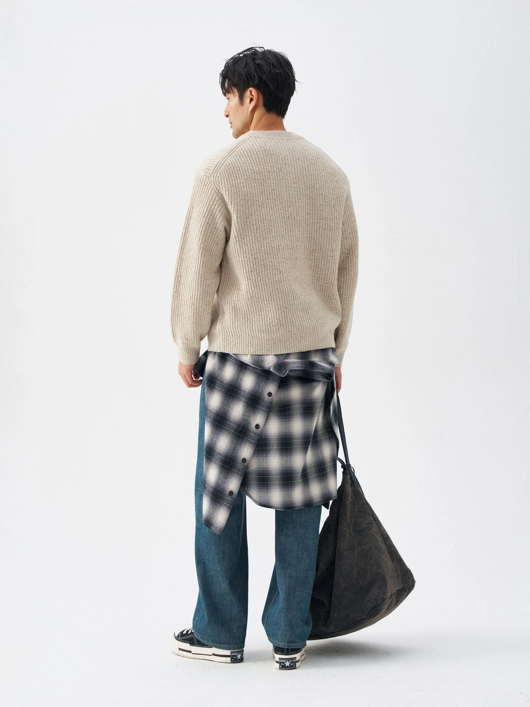 Merino Ribbed Henley Sweater - Image 4