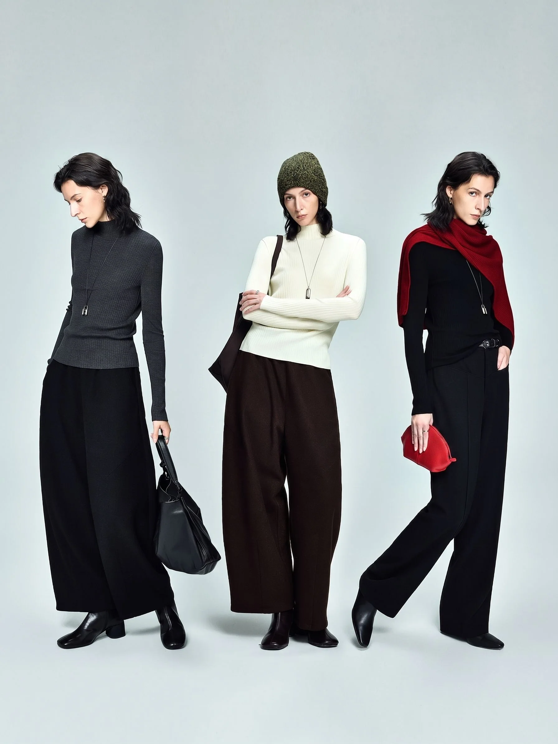 Merino Ribbed Mockneck Sweater - Image 3