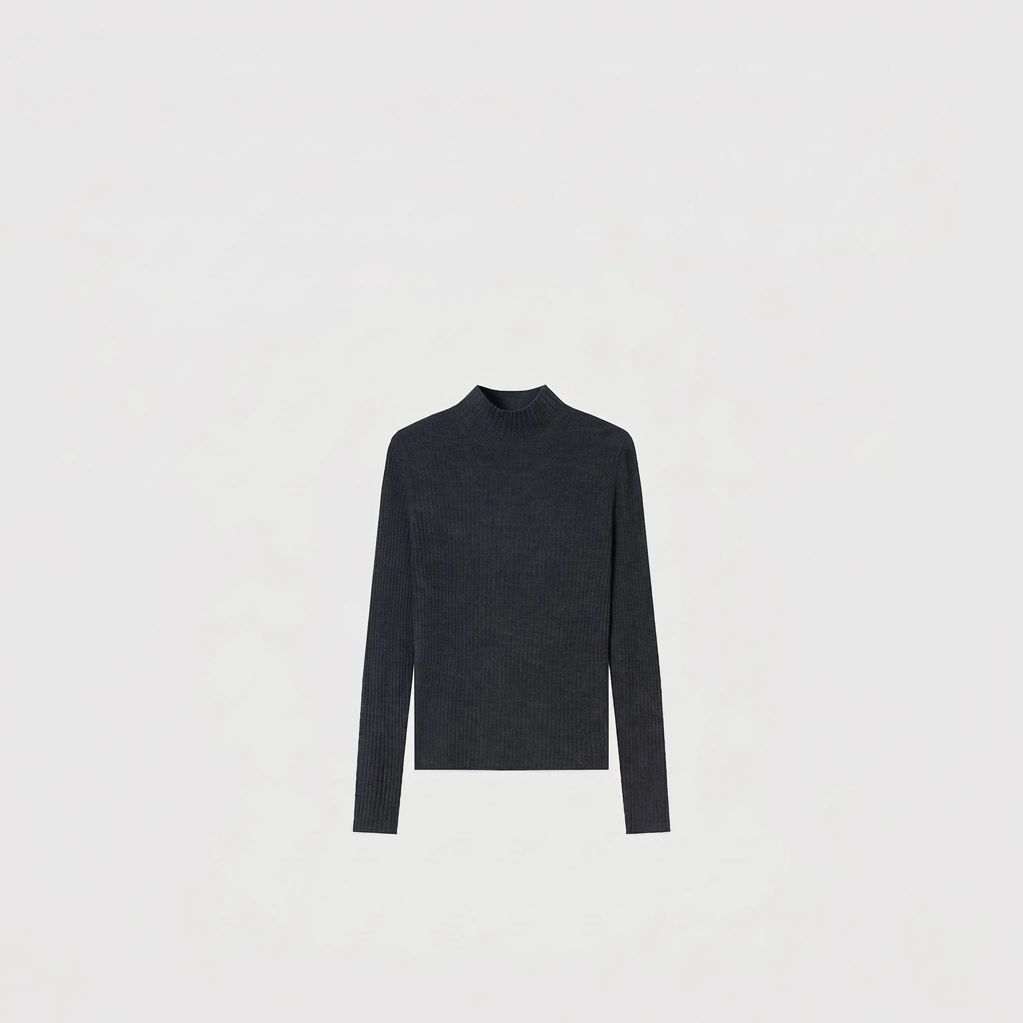 Merino Ribbed Mockneck Sweater - Image 8