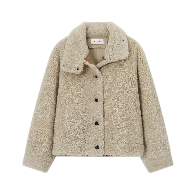 Merino Shearling Boxy Jacket - Image 5