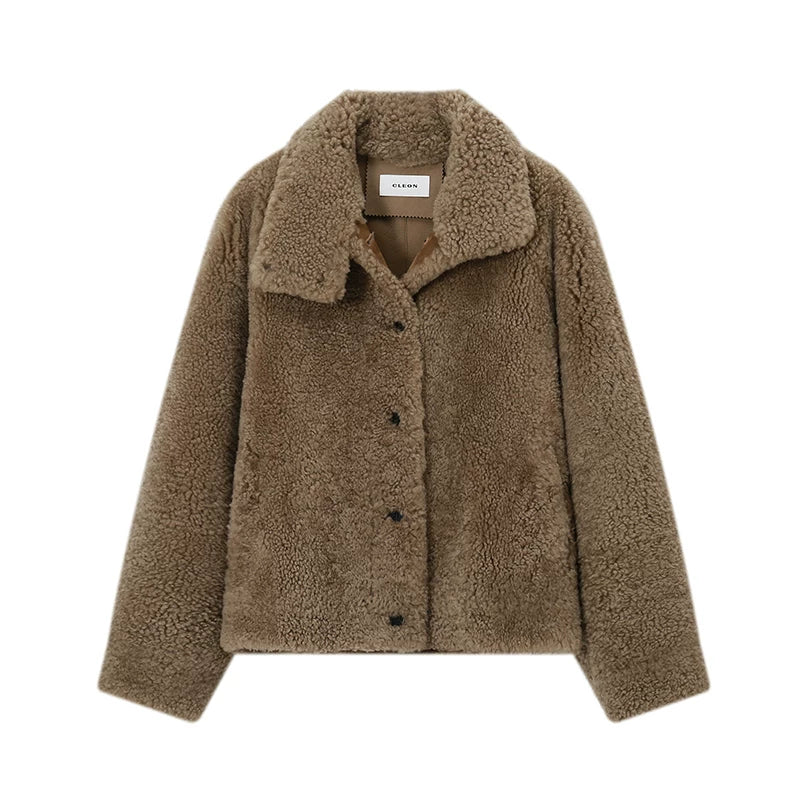 Merino Shearling Boxy Jacket - Image 6