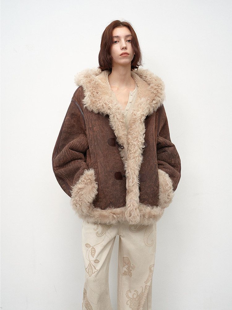 Merino Shearling Hooded Jacket - Image 3