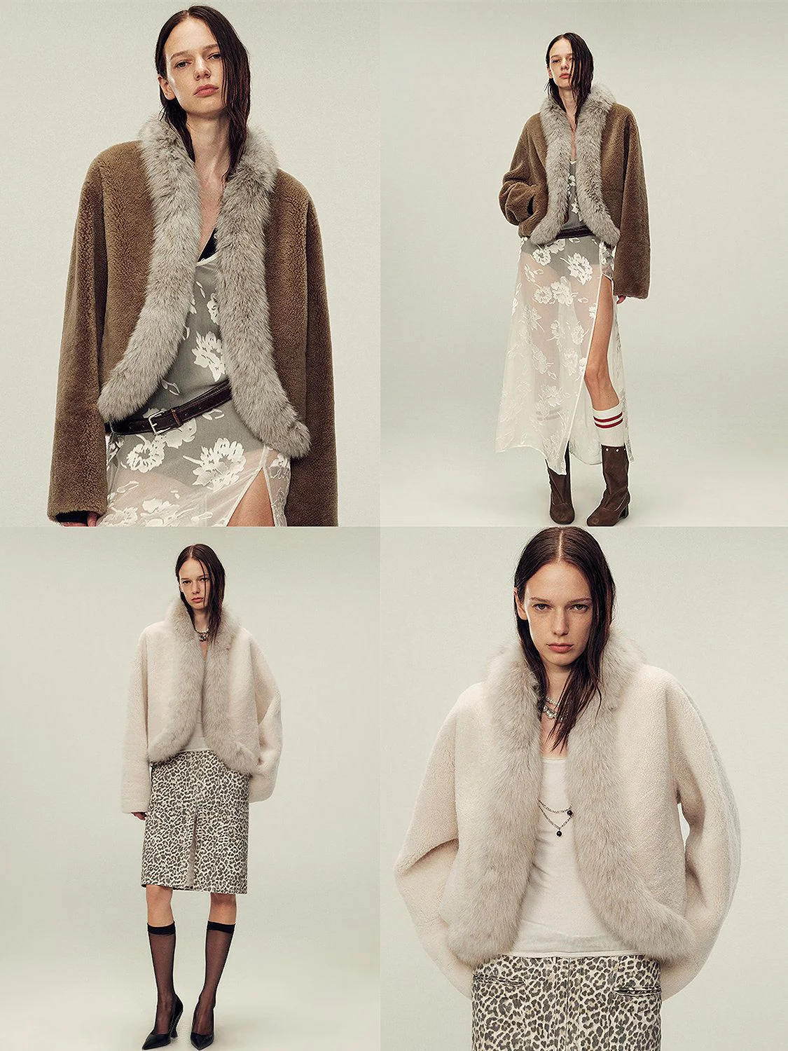 Merino Shearling Jacket with Fur Trim - Image 2