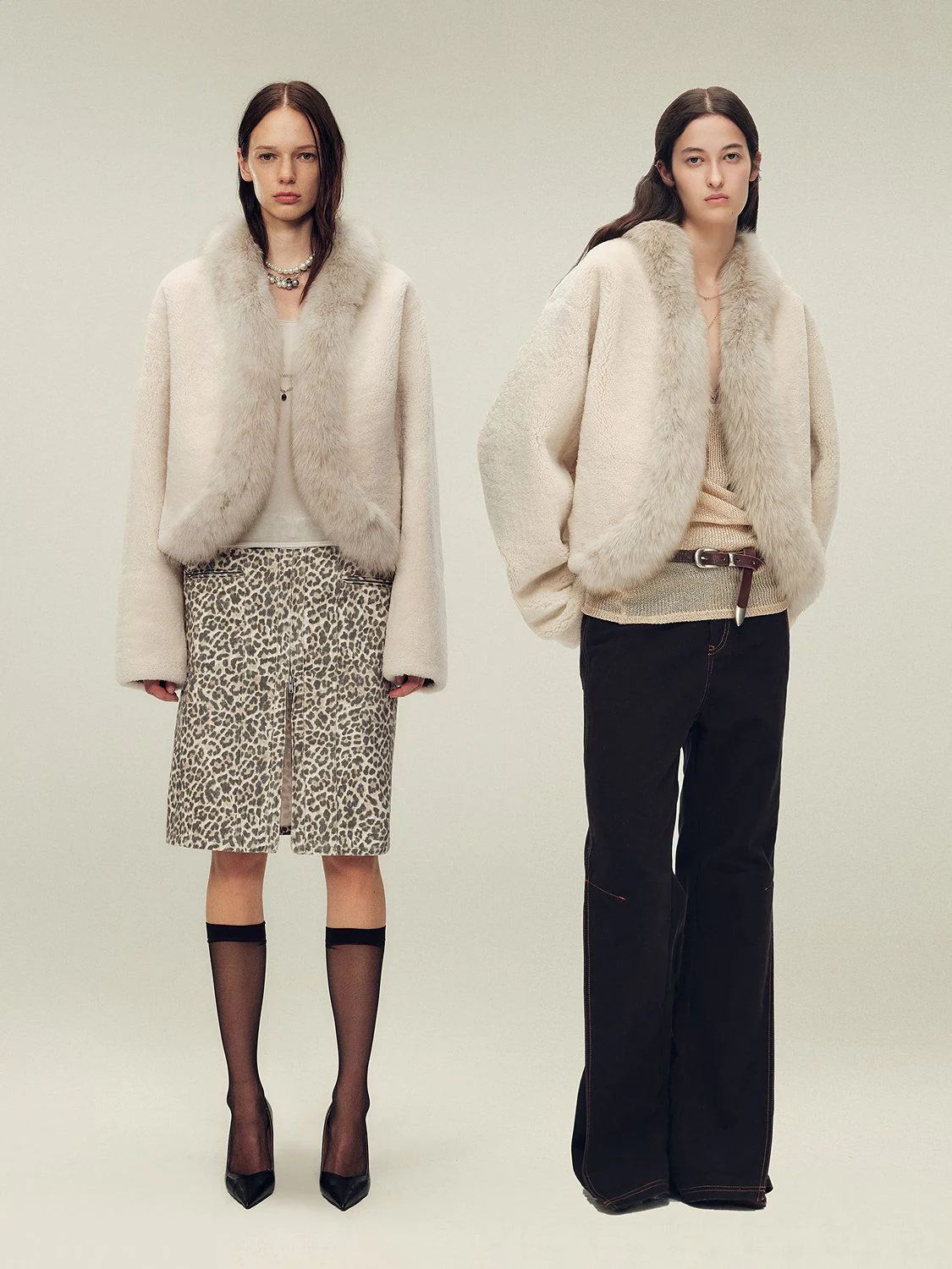 Merino Shearling Jacket with Fur Trim - Image 4