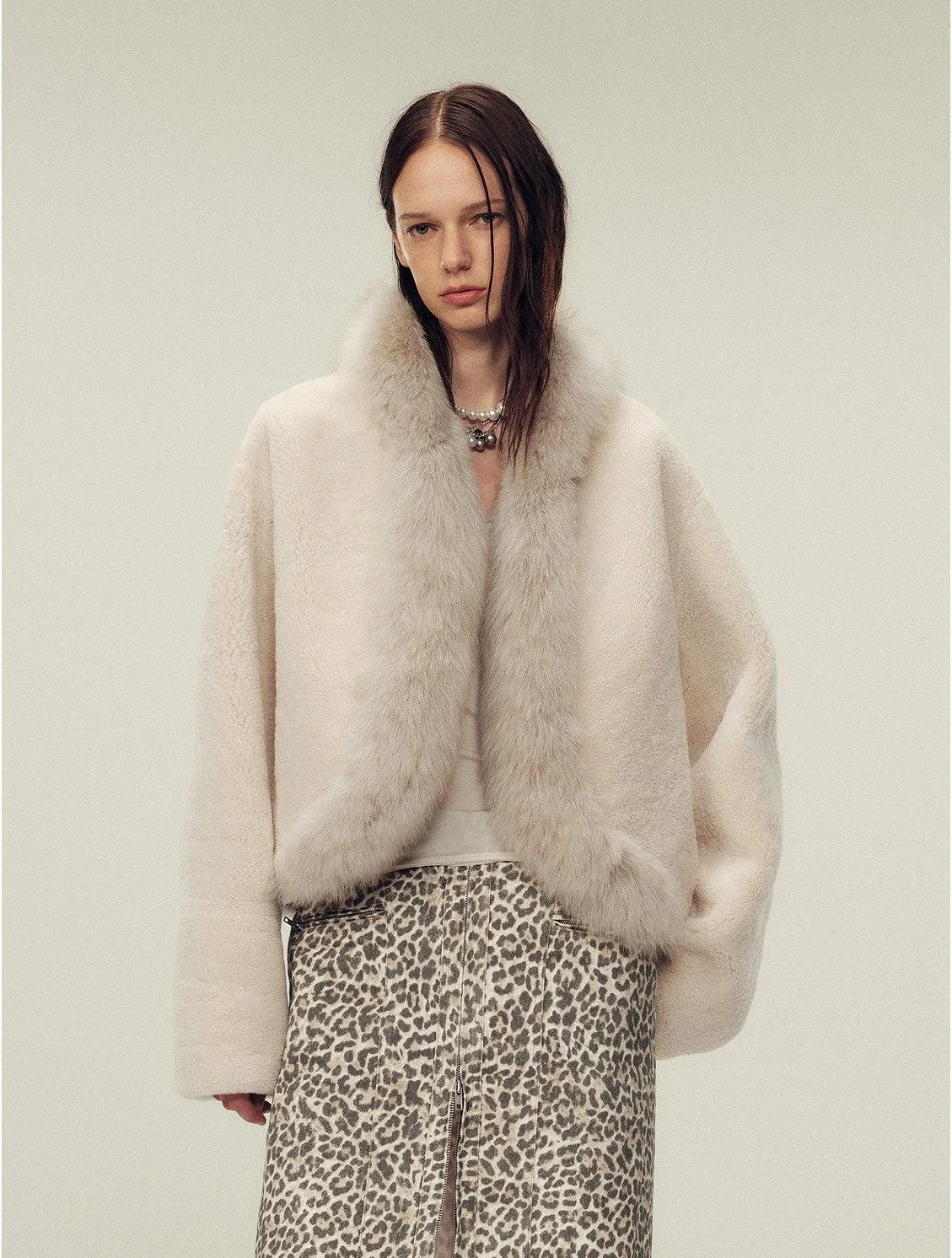 Merino Shearling Jacket with Fur Trim - Image 6