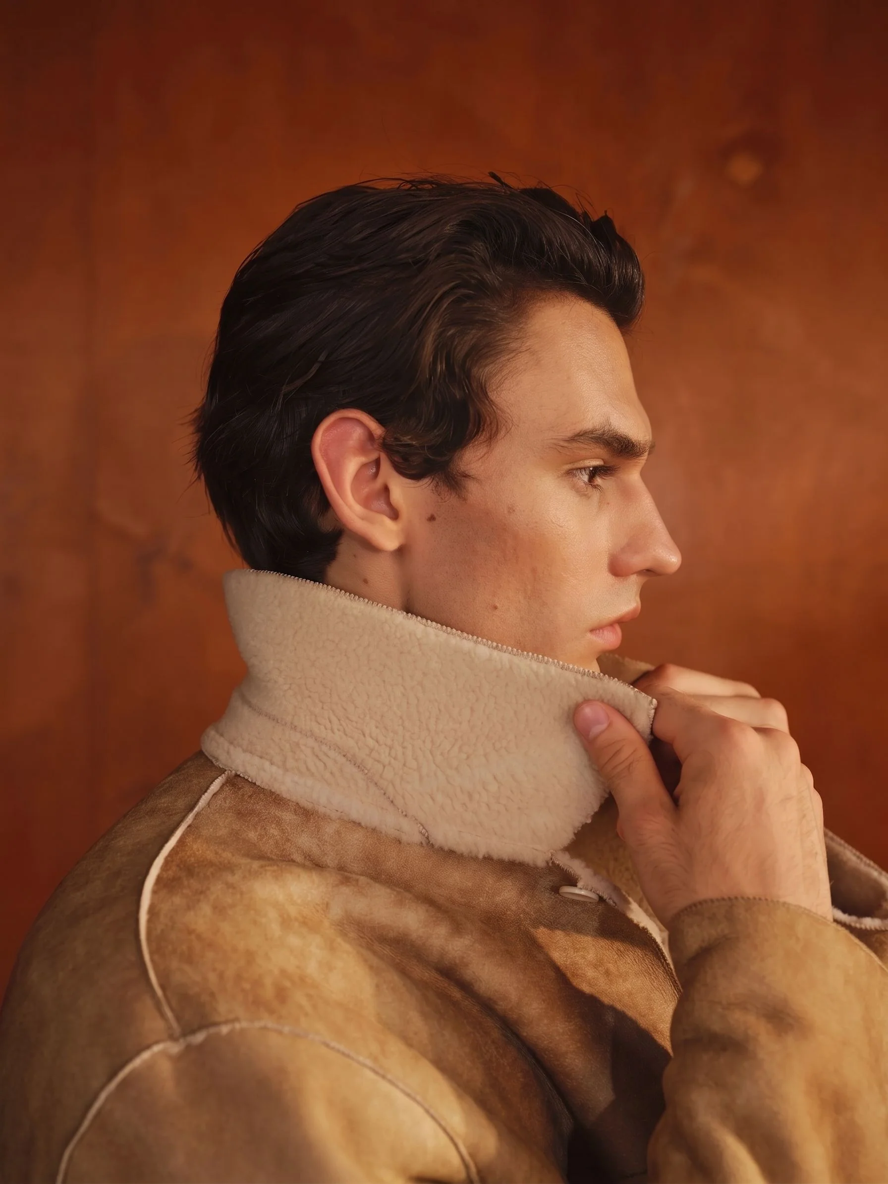 Merino Shearling-Lined Suede Jacket - Image 2