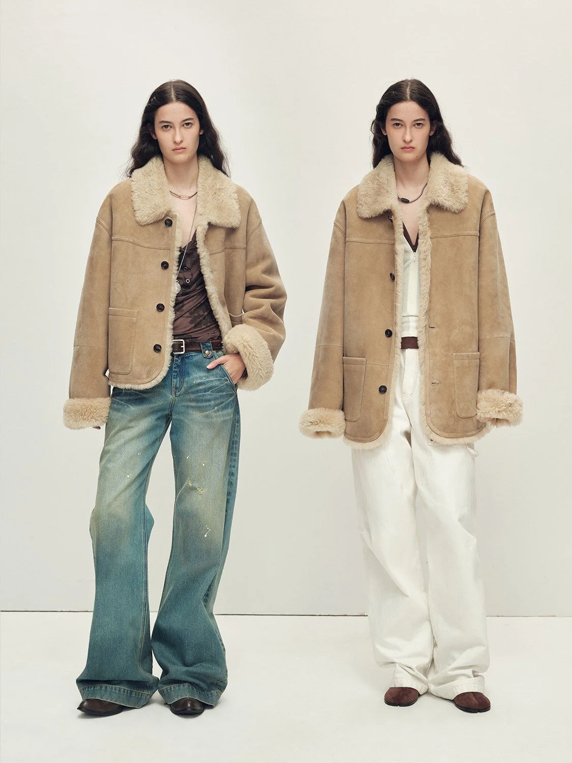 Merino Shearling Suede Jacket