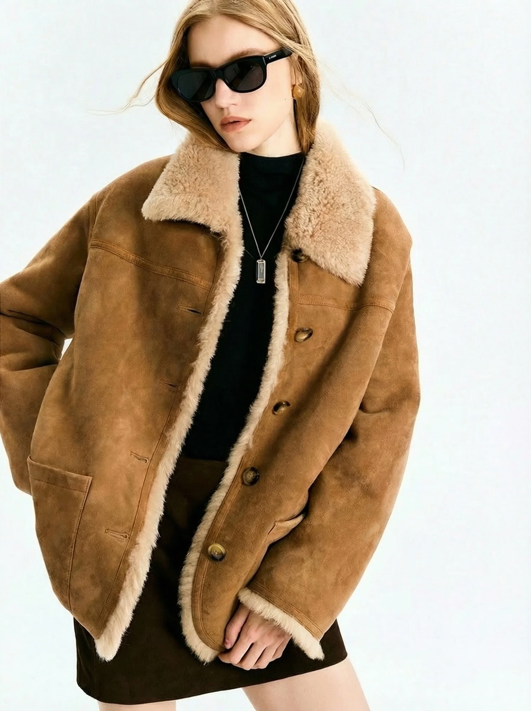 Merino Shearling Suede Jacket - Image 2