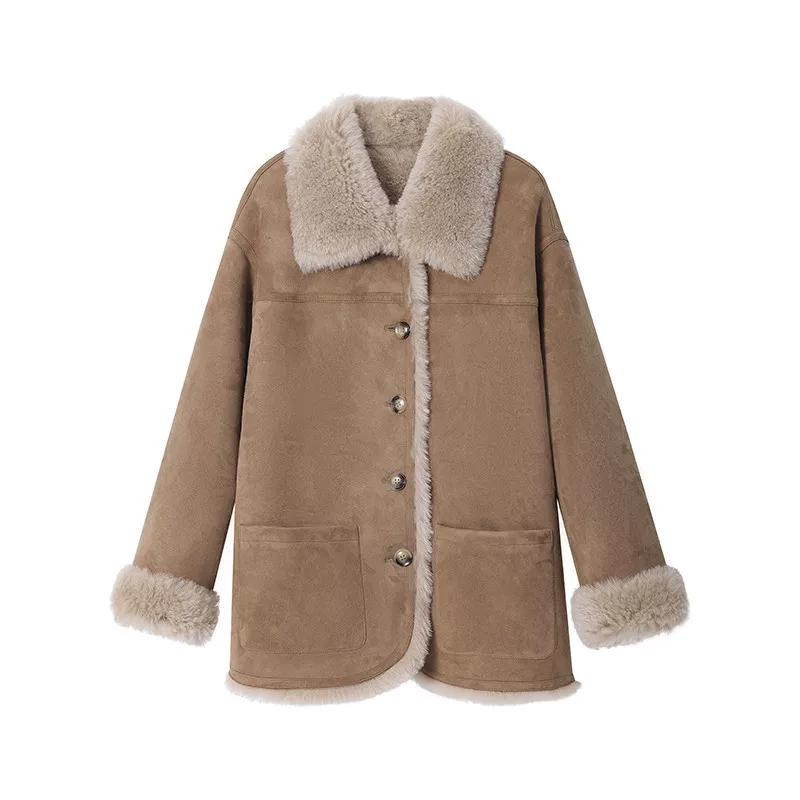 Merino Shearling Suede Jacket - Image 6