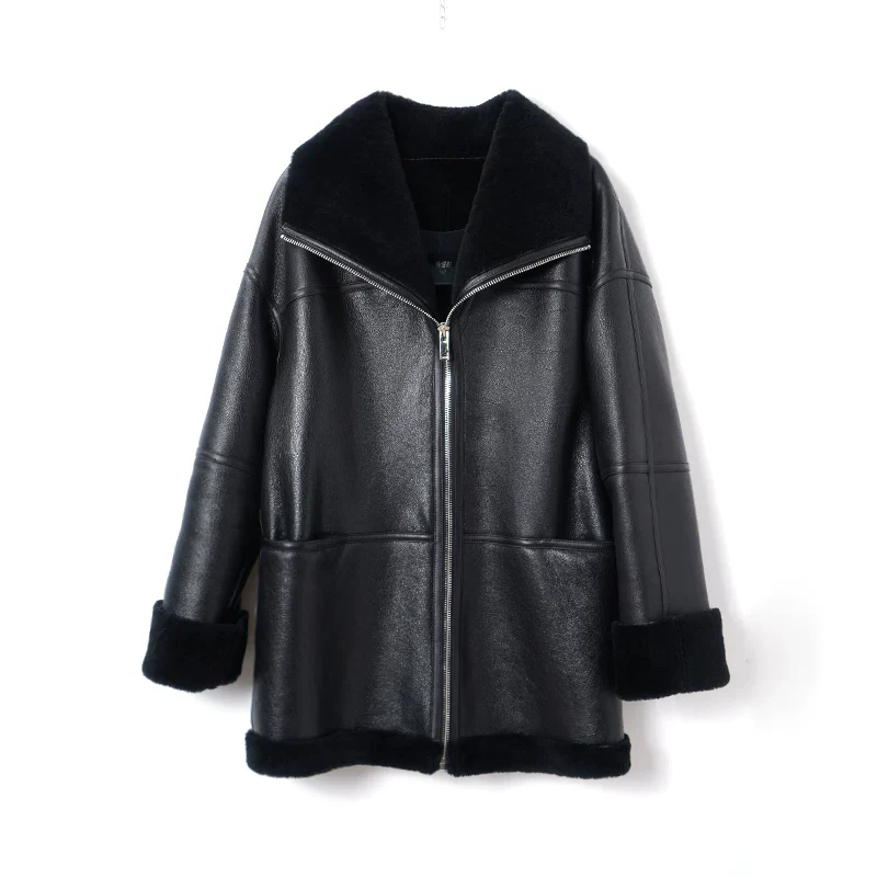Merino Shearling Zip Jacket - Image 6