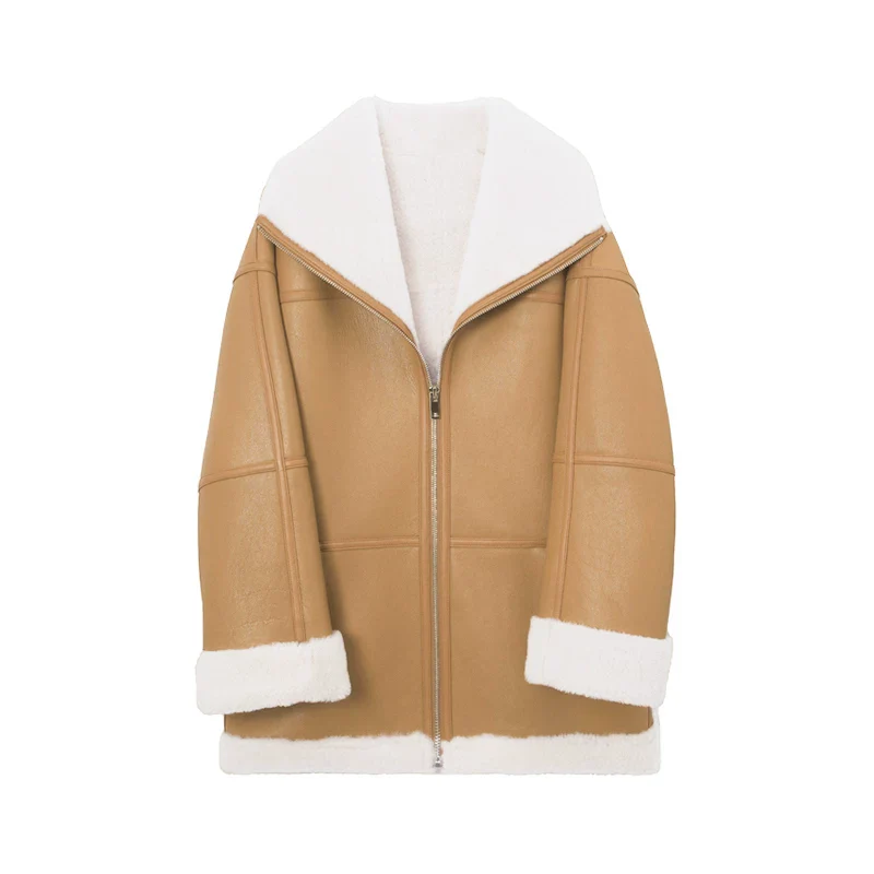 Merino Shearling Zip Jacket - Image 7