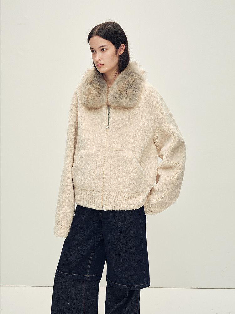 Merino Shearling Zip Jacket - Image 2