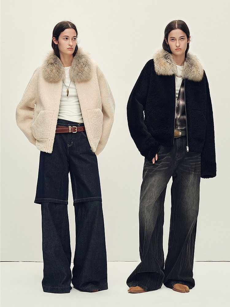 Merino Shearling Zip Jacket - Image 3