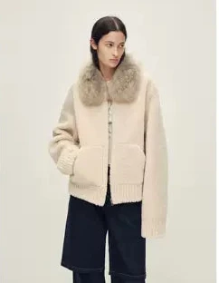 Merino Shearling Zip Jacket - Image 6