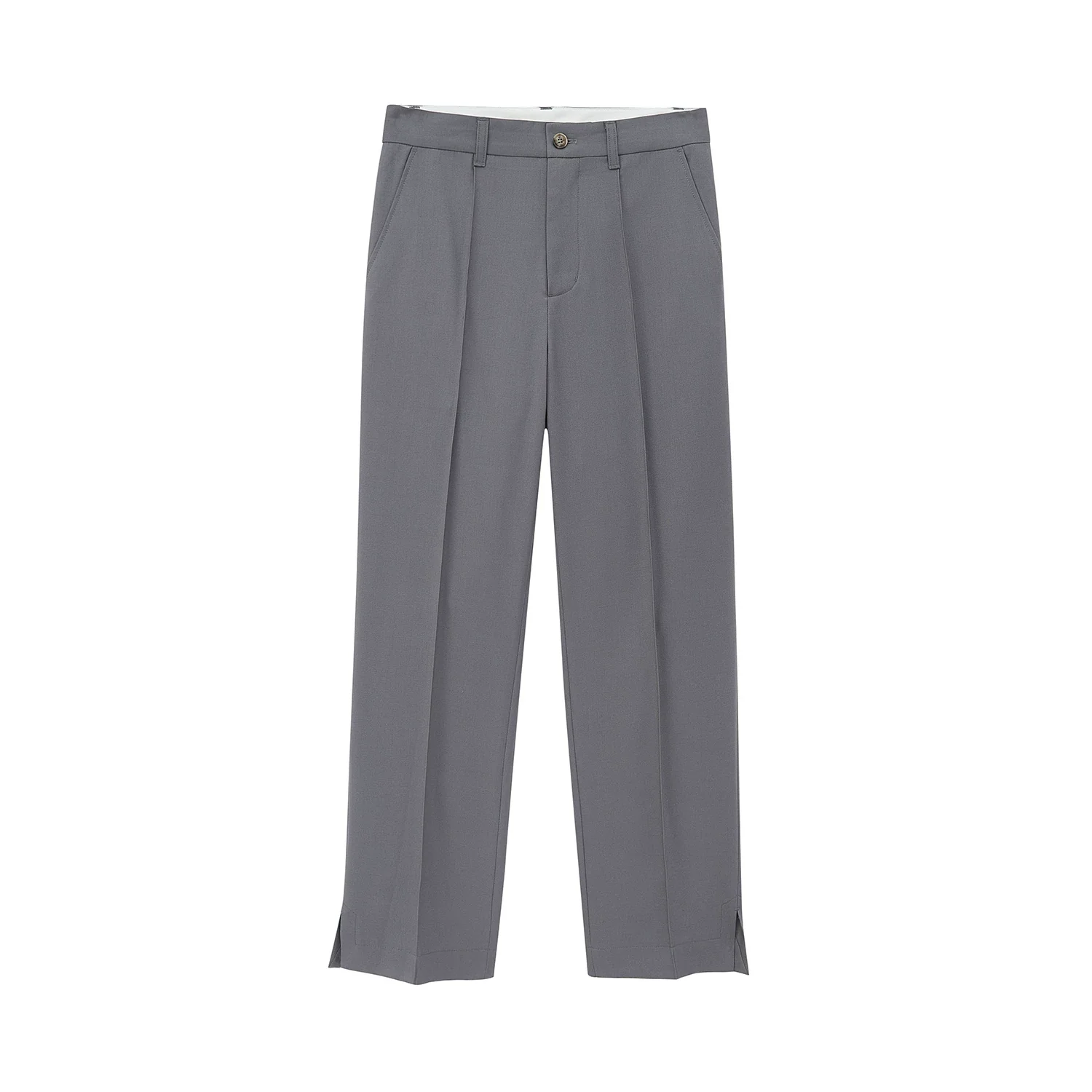 Merino Slit-Hem Trousers - Image 2