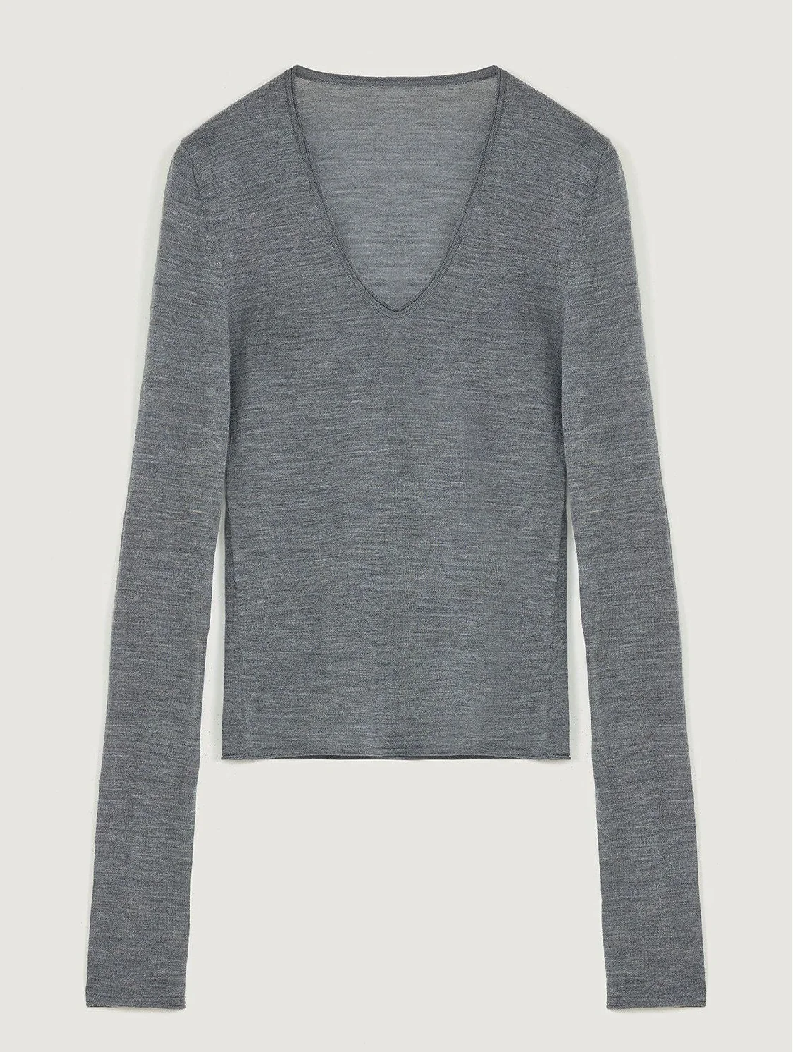 Merino Split-Sleeve Knit Top - Image 13