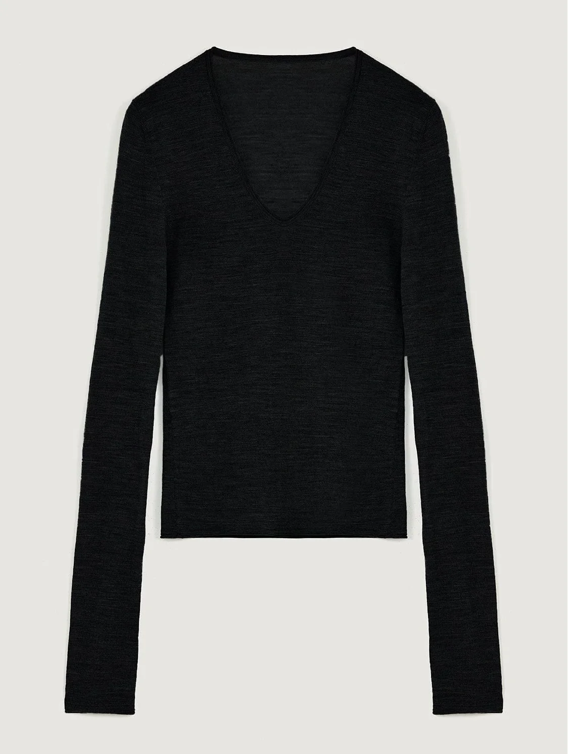 Merino Split-Sleeve Knit Top - Image 14