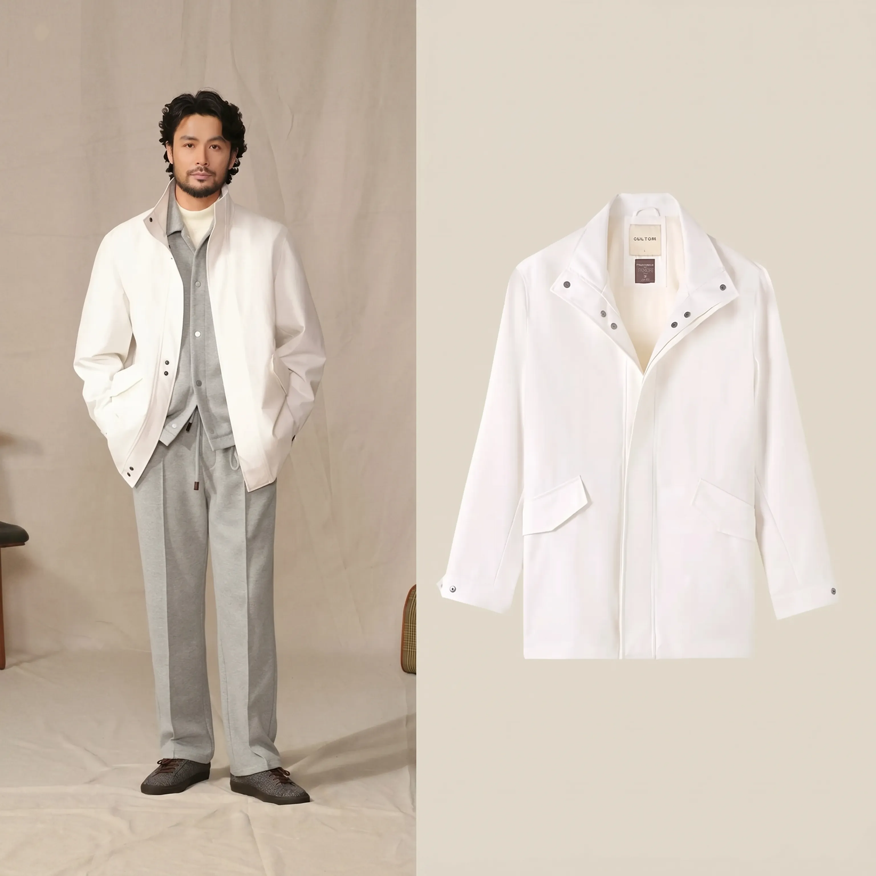 Merino Stand-Collar Field Jacket - Image 3