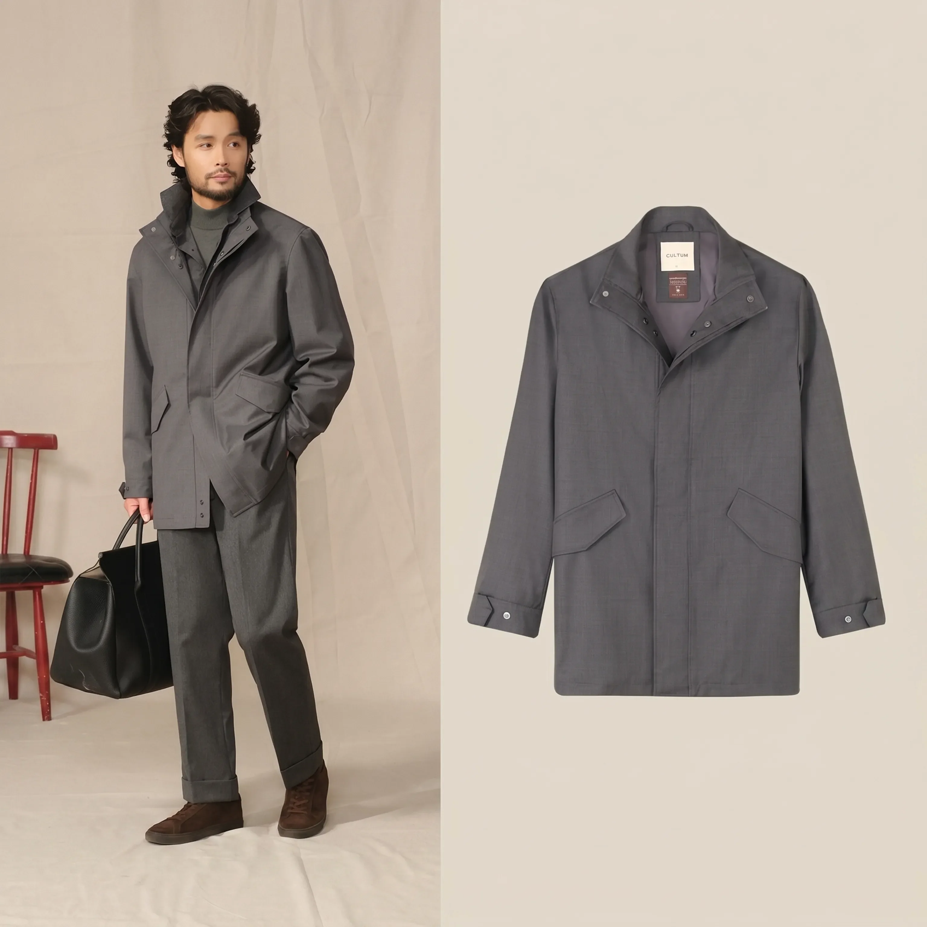Merino Stand-Collar Field Jacket - Image 5