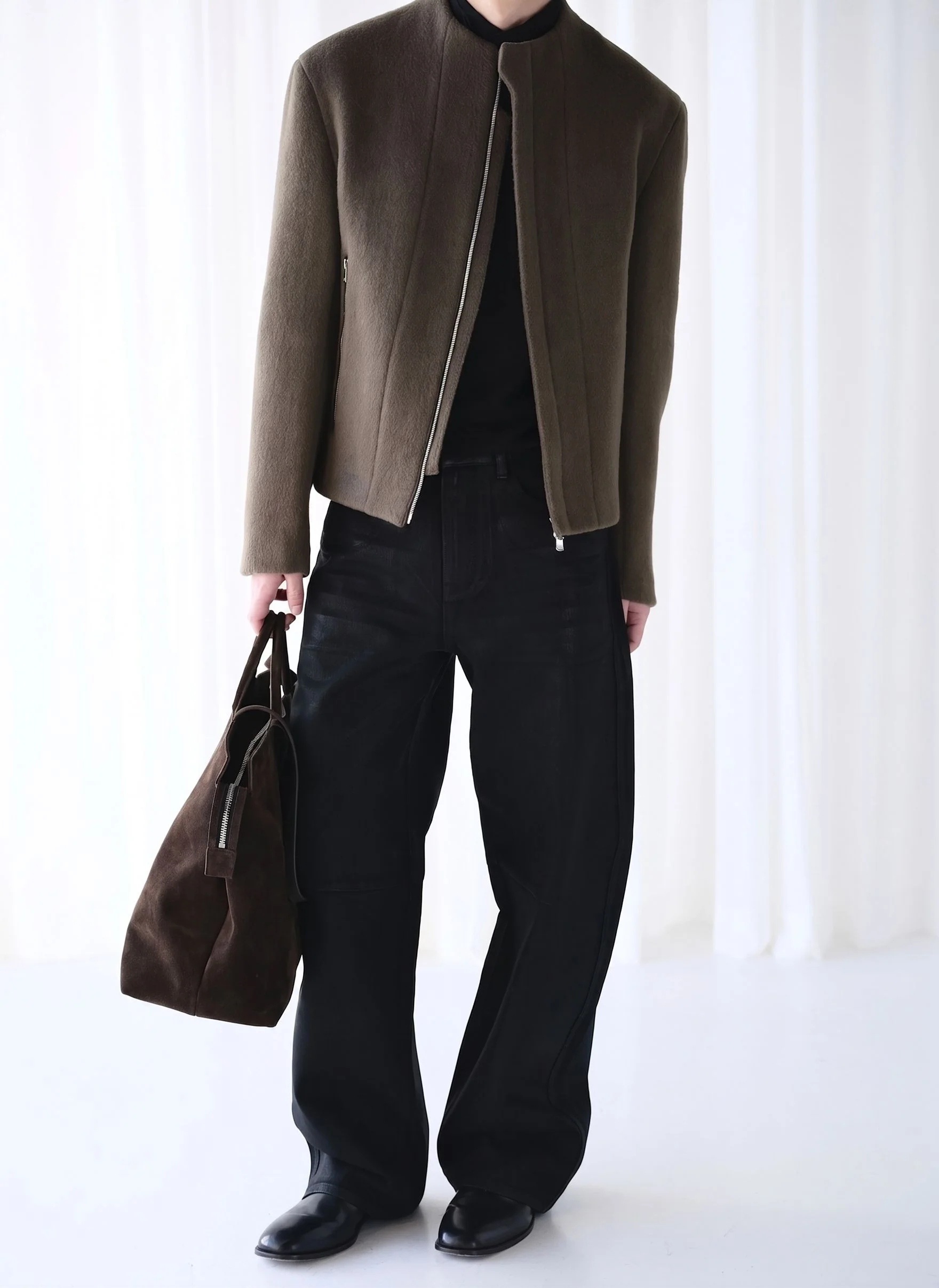 Merino Stand-Collar Zip Jacket - Image 6