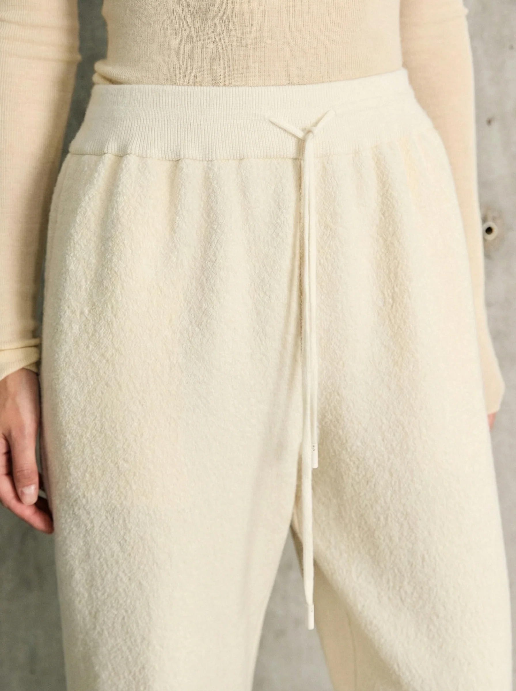 Merino Tencel Knit Wide-Leg Pants - Image 6