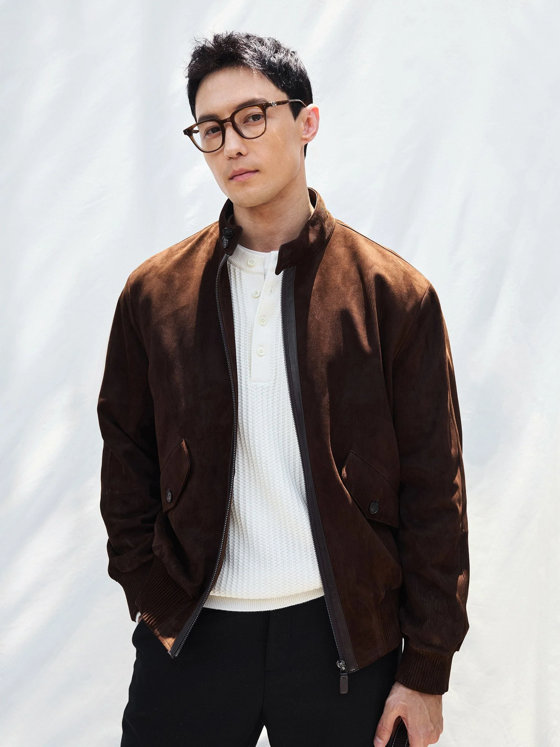 Merino Waffle Henley Sweater - Image 5