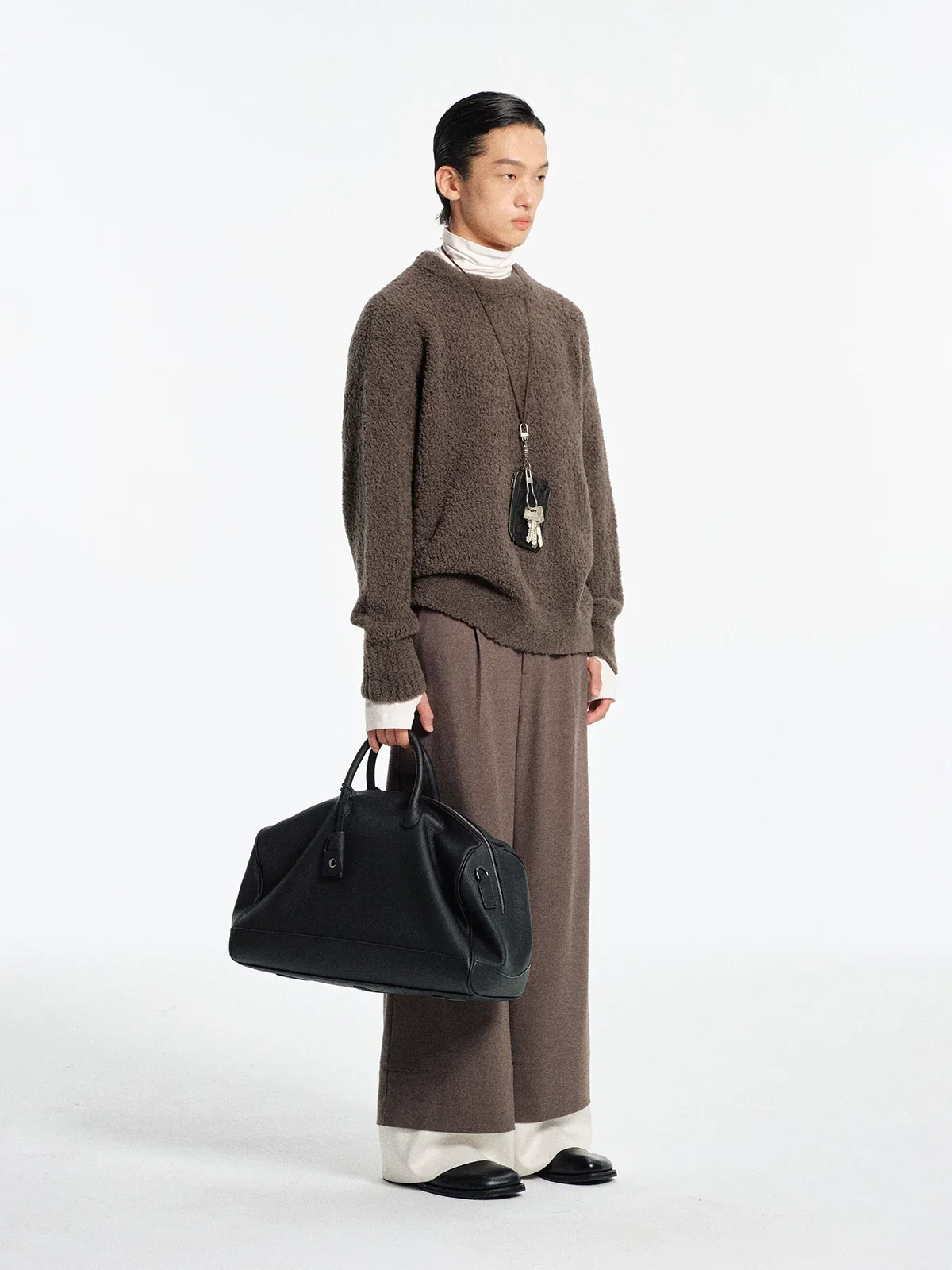 Merino Wool Blended Textured Sweater - Image 4