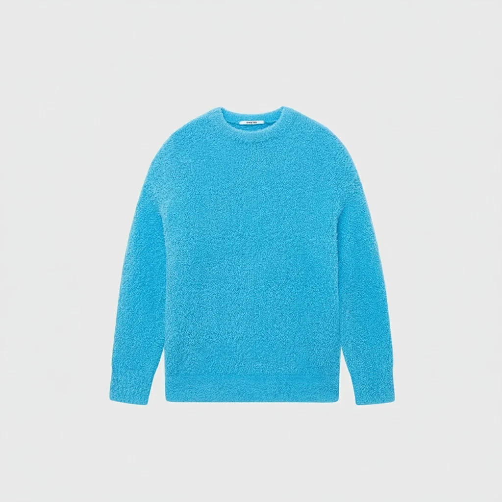 Merino Wool Blended Textured Sweater - Image 7