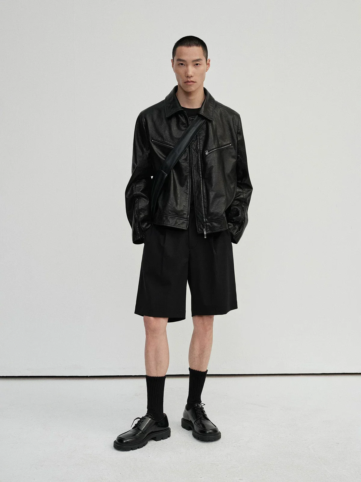 Merino Wool Suit Shorts and Pleated Skirt - Image 3