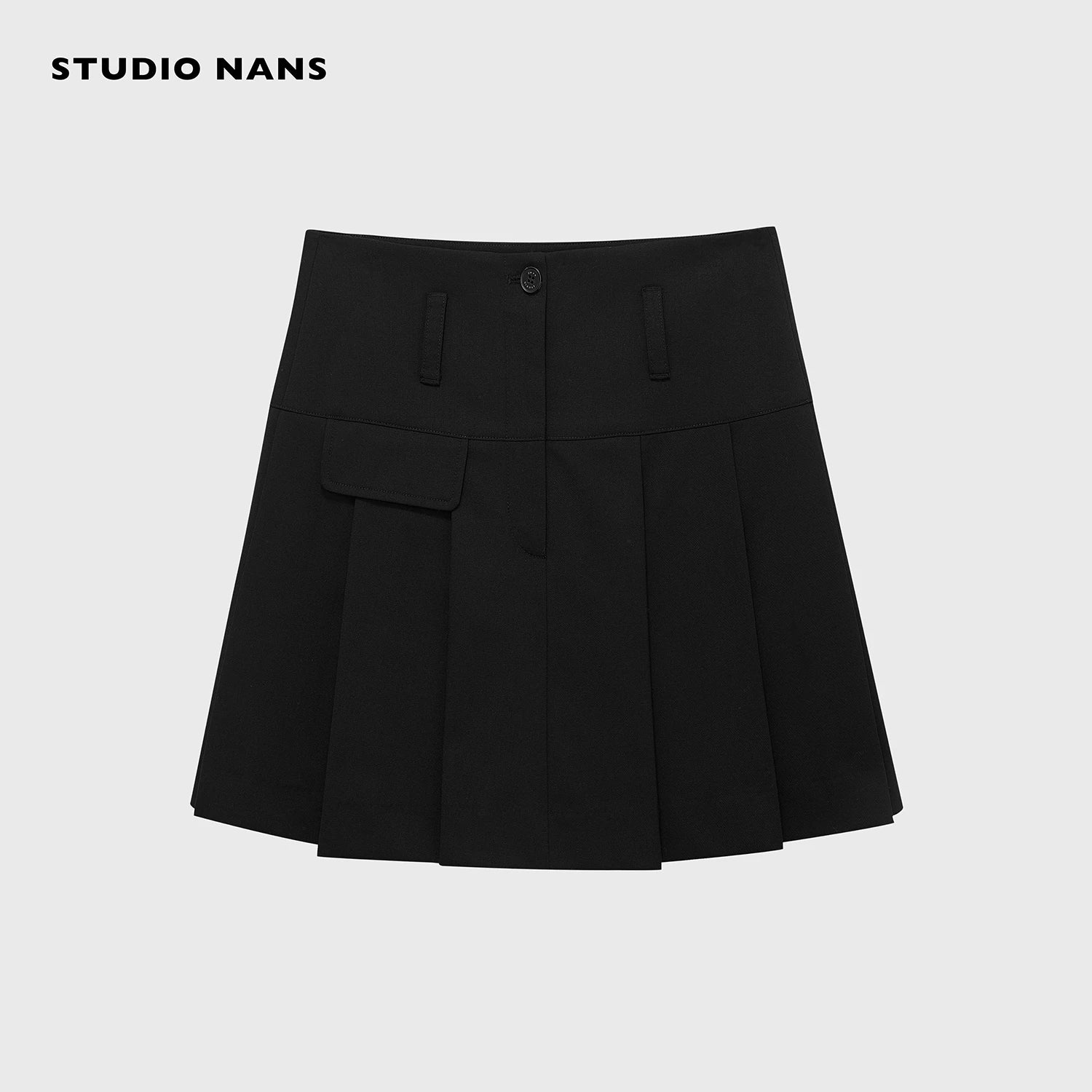 Merino Wool Suit Shorts and Pleated Skirt - Image 9
