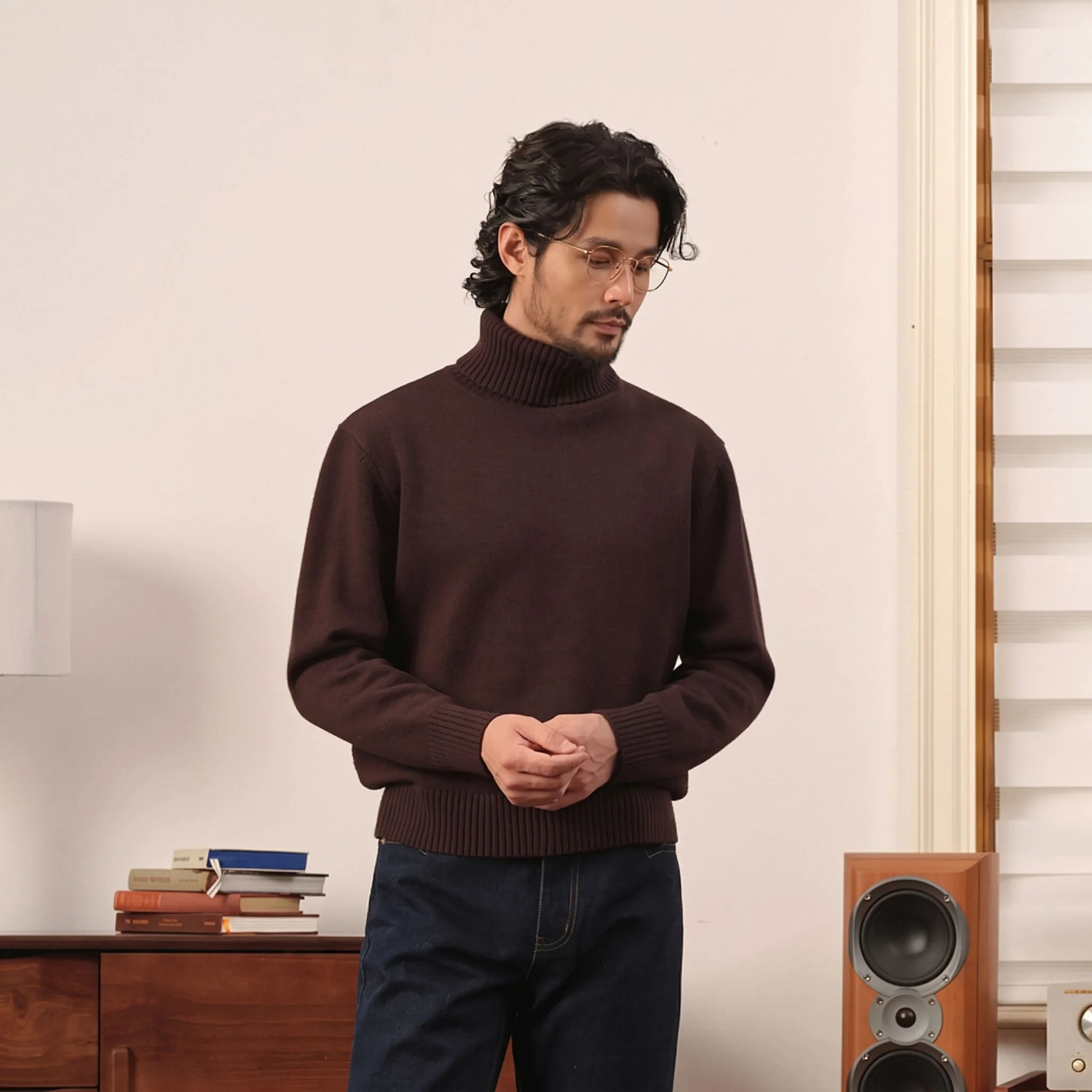 Merino Wool Turtleneck Sweater - Image 4