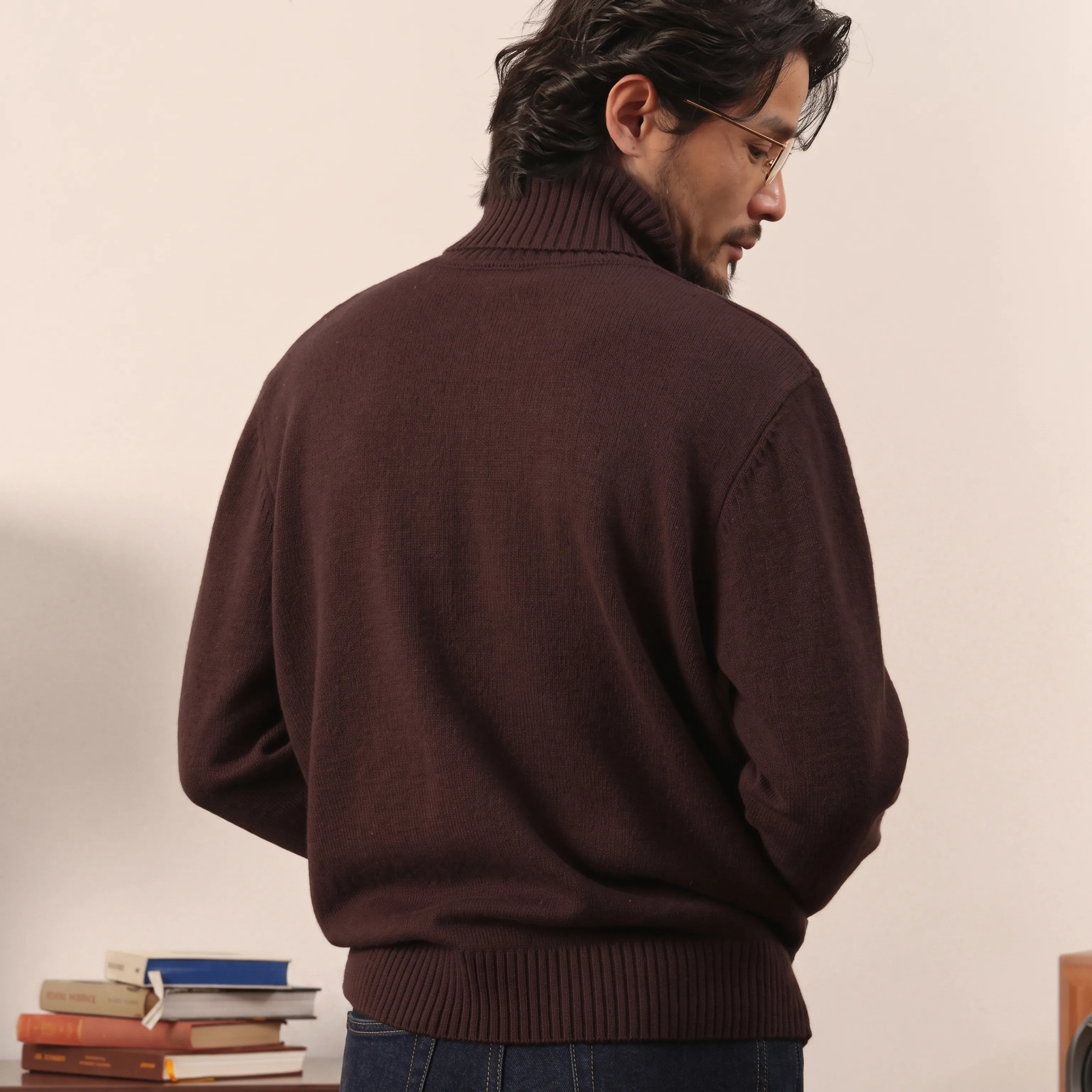 Merino Wool Turtleneck Sweater - Image 5